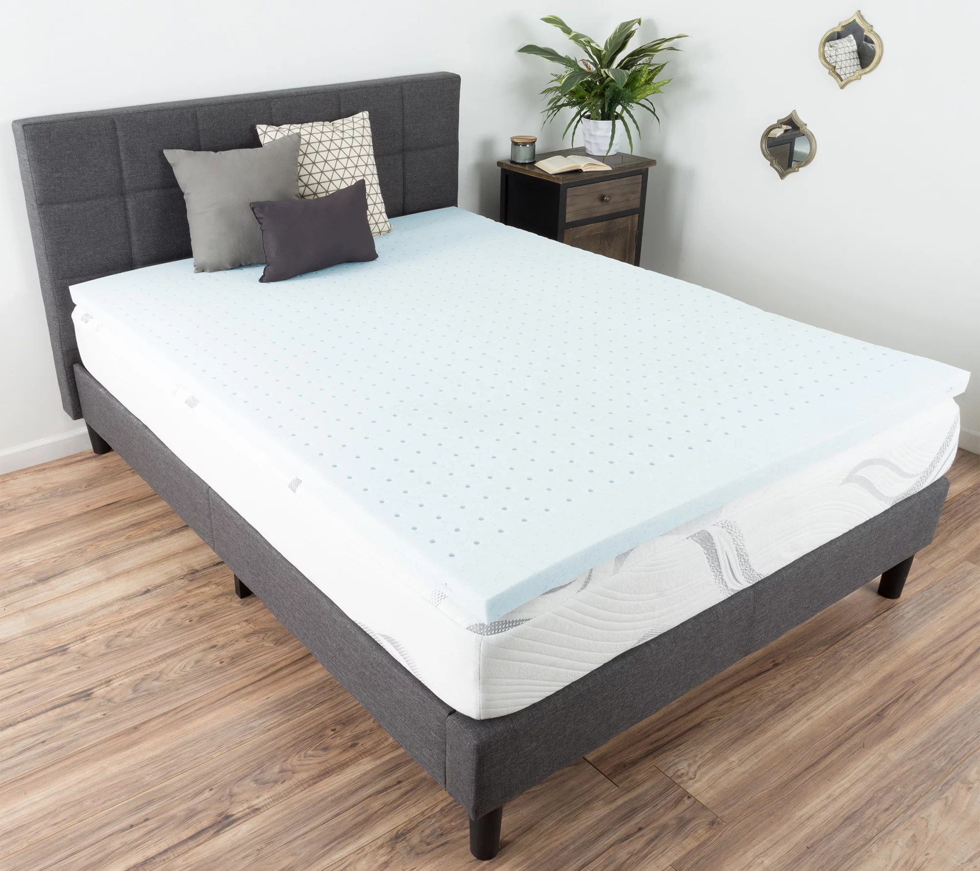 Bluestone GelInfused 2" King Memory Foam Mattress Topper