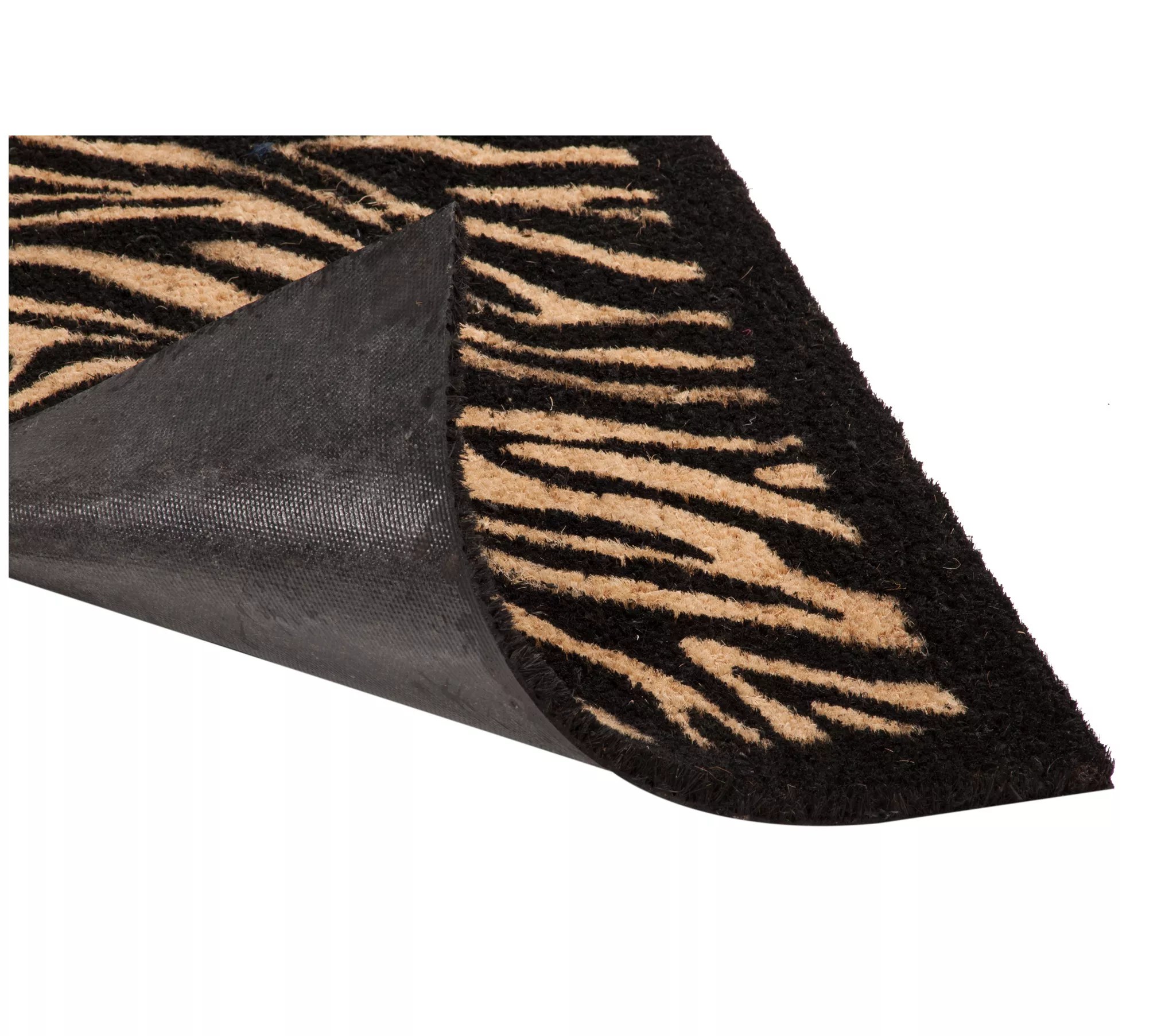 Zebra Coir Doormat with PVC Backing Small