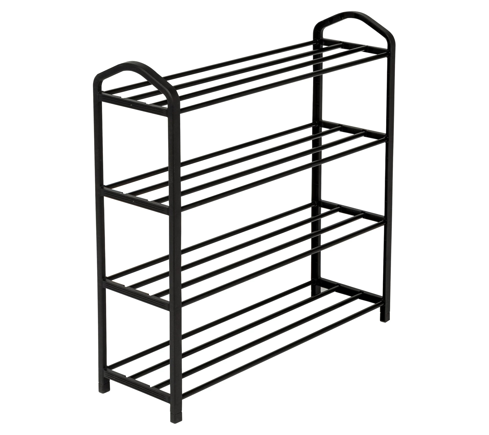 HoneyCanDo 4Shelf Black Wire Shoe Rack