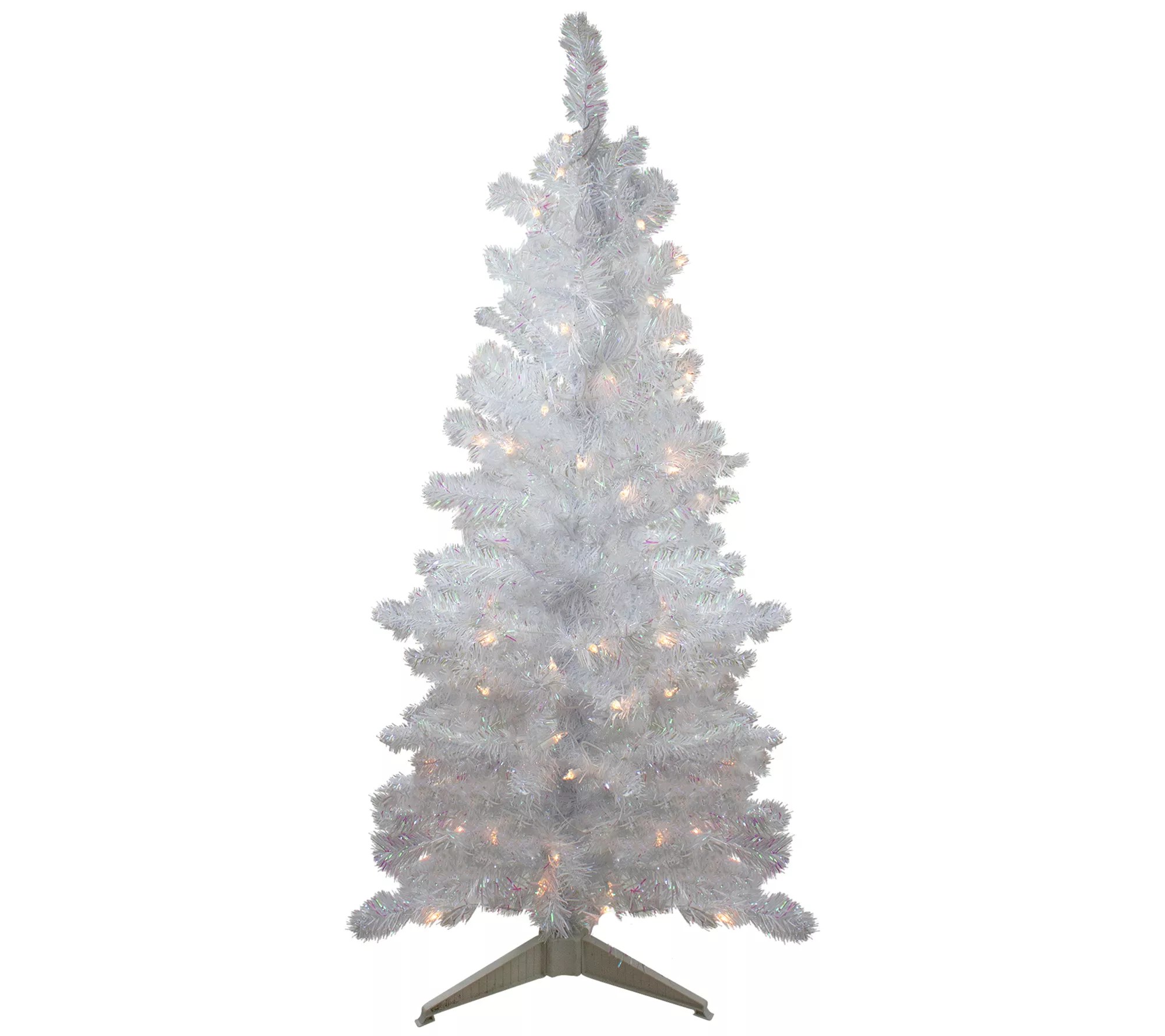 Northlight 4' PreLit White Iridescent Pine Christmas Tree
