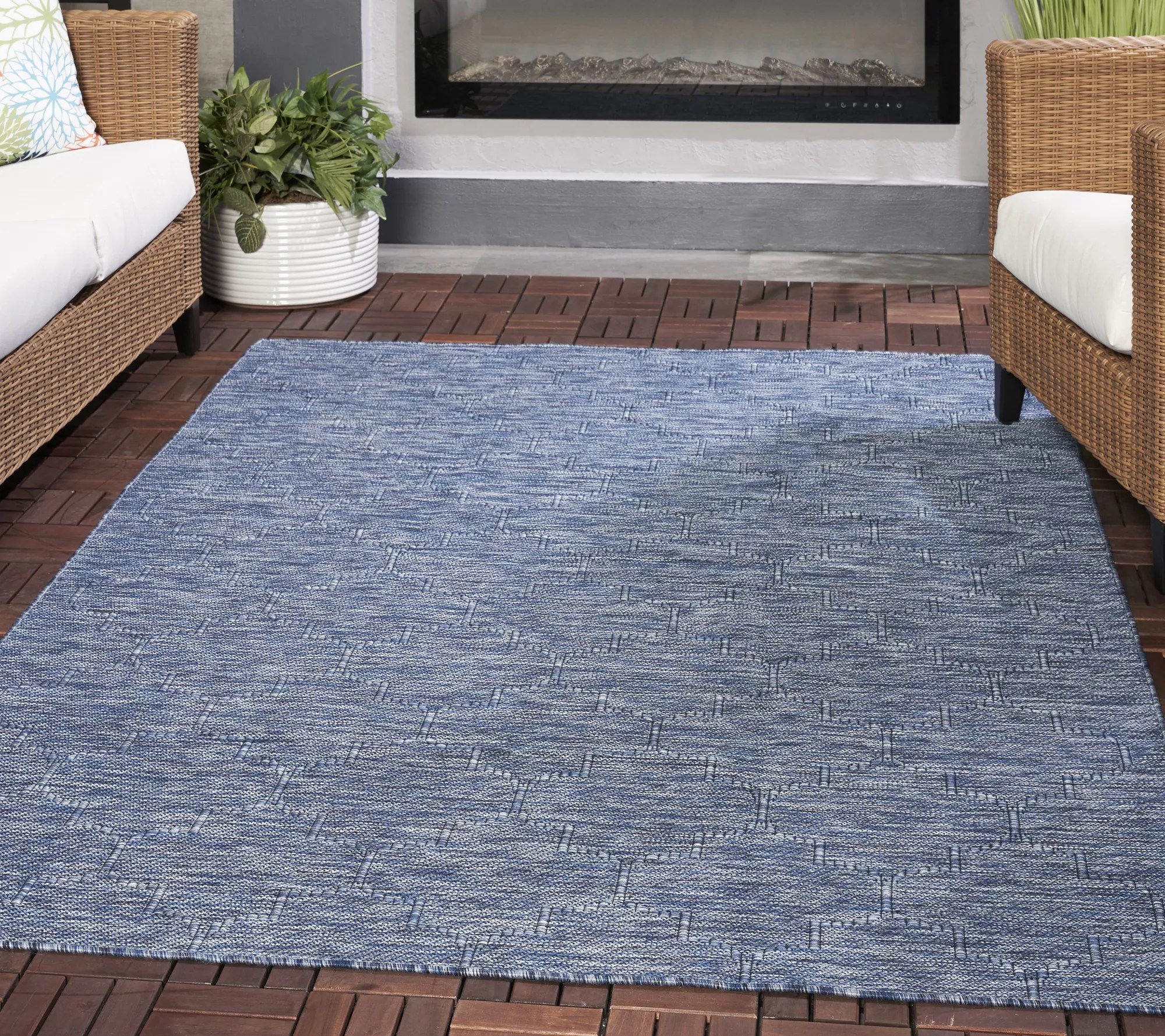 Nourison Home Washable Textured Indoor/Outdoor 5' x 7' Rug