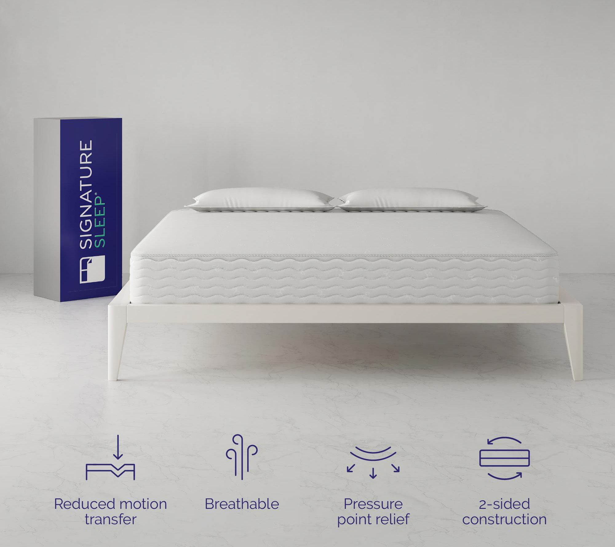 Signature Sleep Contour 10" Encased Coil King Mattress