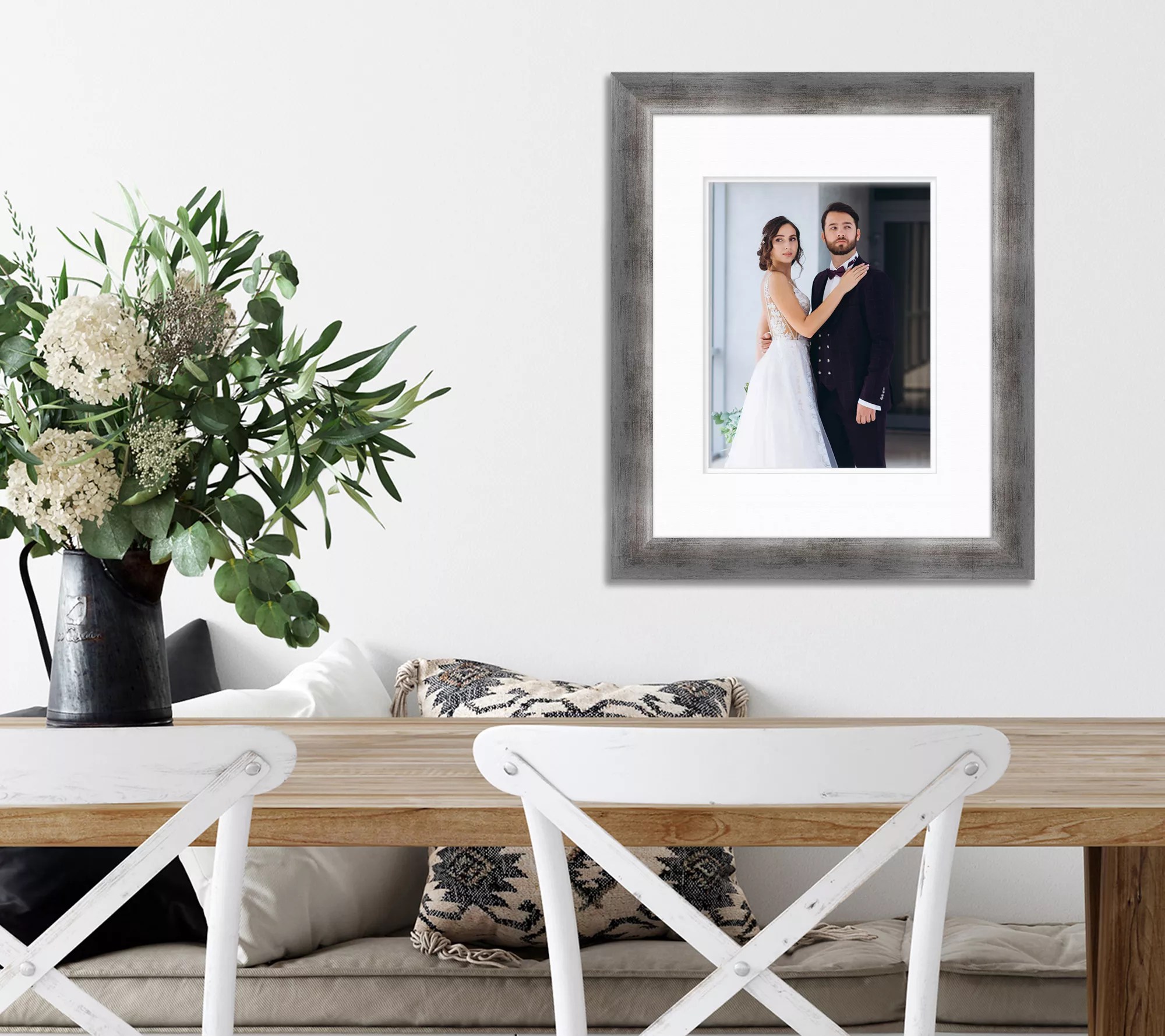 Courtside Market Gala Modern Silver 16x20 Frame, 11x14 Opening