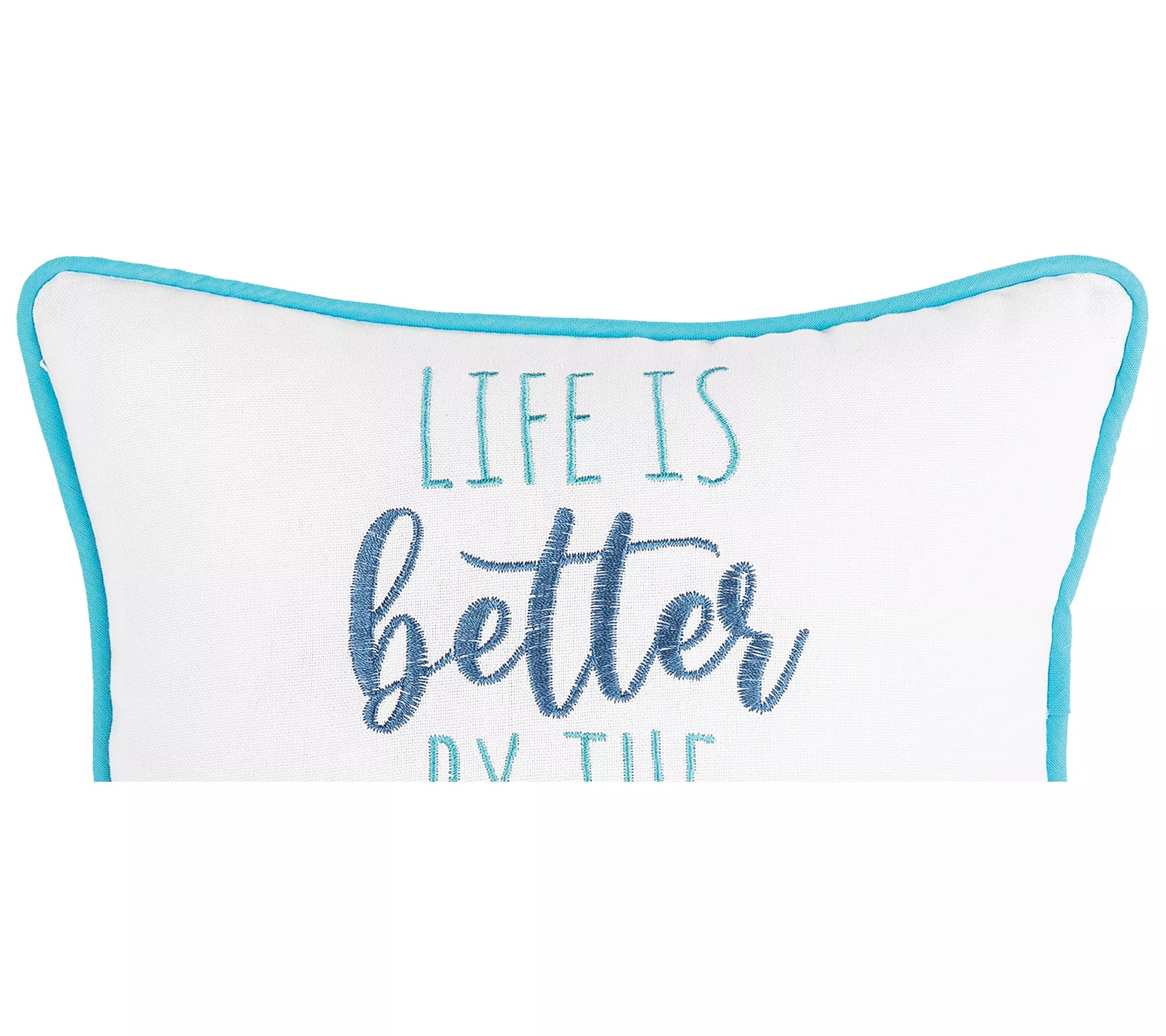 10" x 10" Better By The Ocean Pillow by Valerie