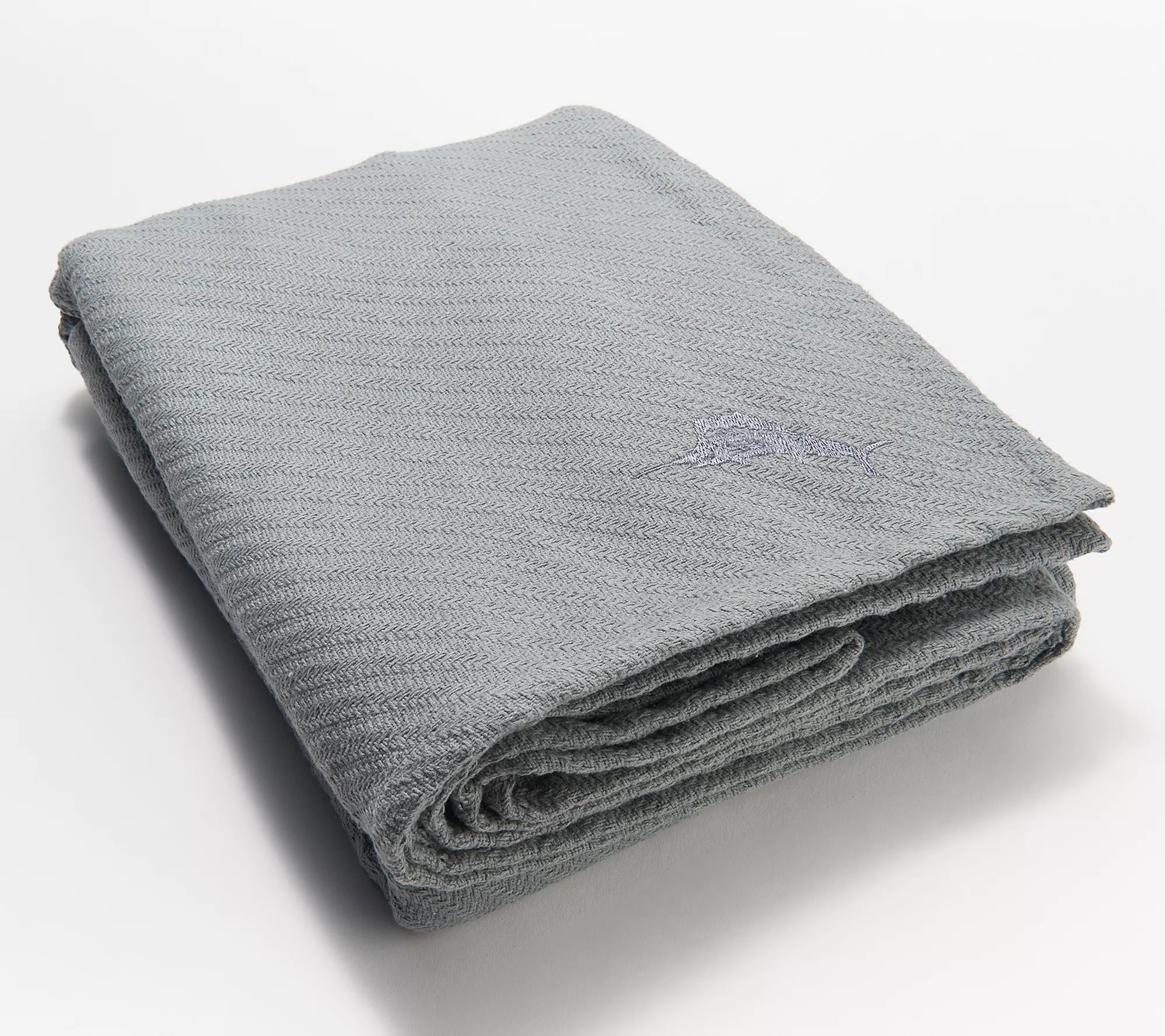 Tommy Bahama Cotton Solid Textured Blanket King