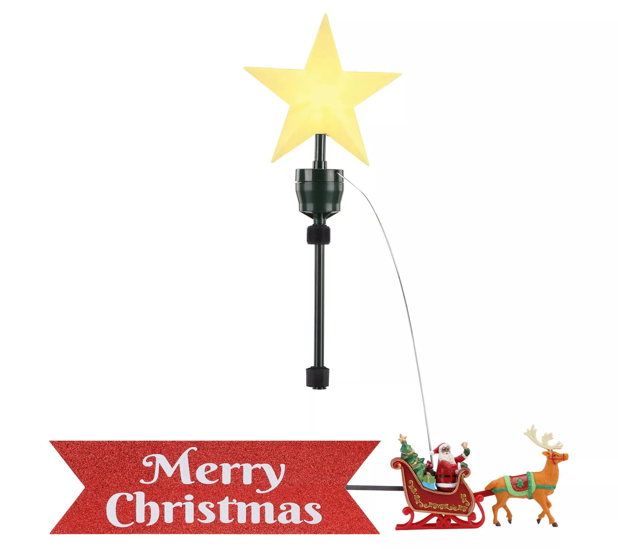 Mr. Christmas Santa's Sleigh Animated Tree Topper