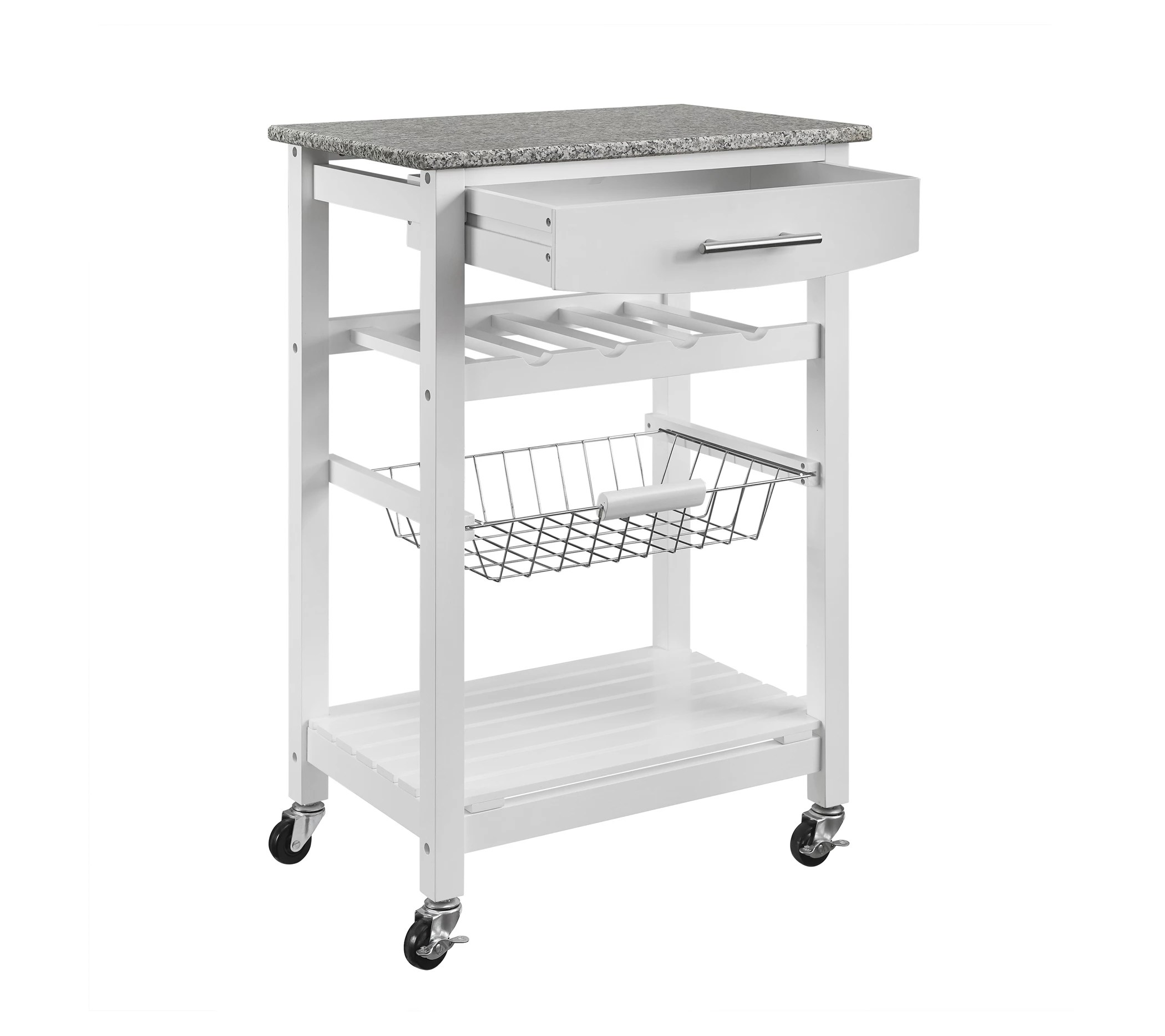 Linon Home Decor Clancy Kitchen Island With Gra nite Top