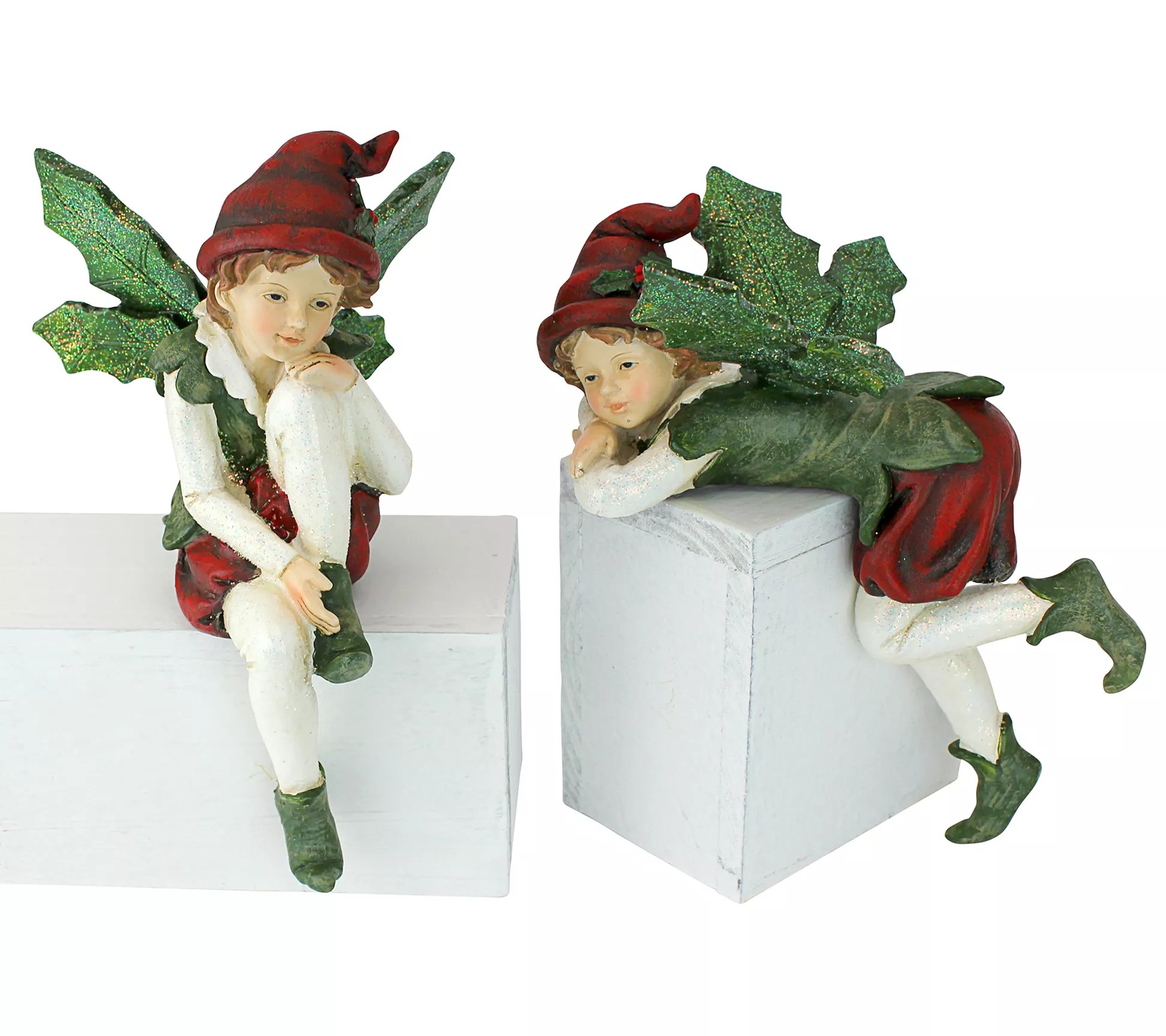 Design Toscano Santa's Christmas Elves Shelf Sitting Statues