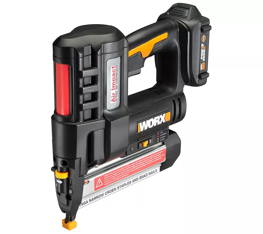 WORX 20V Cordless 18Gauge Brad Nail Gun with Battery