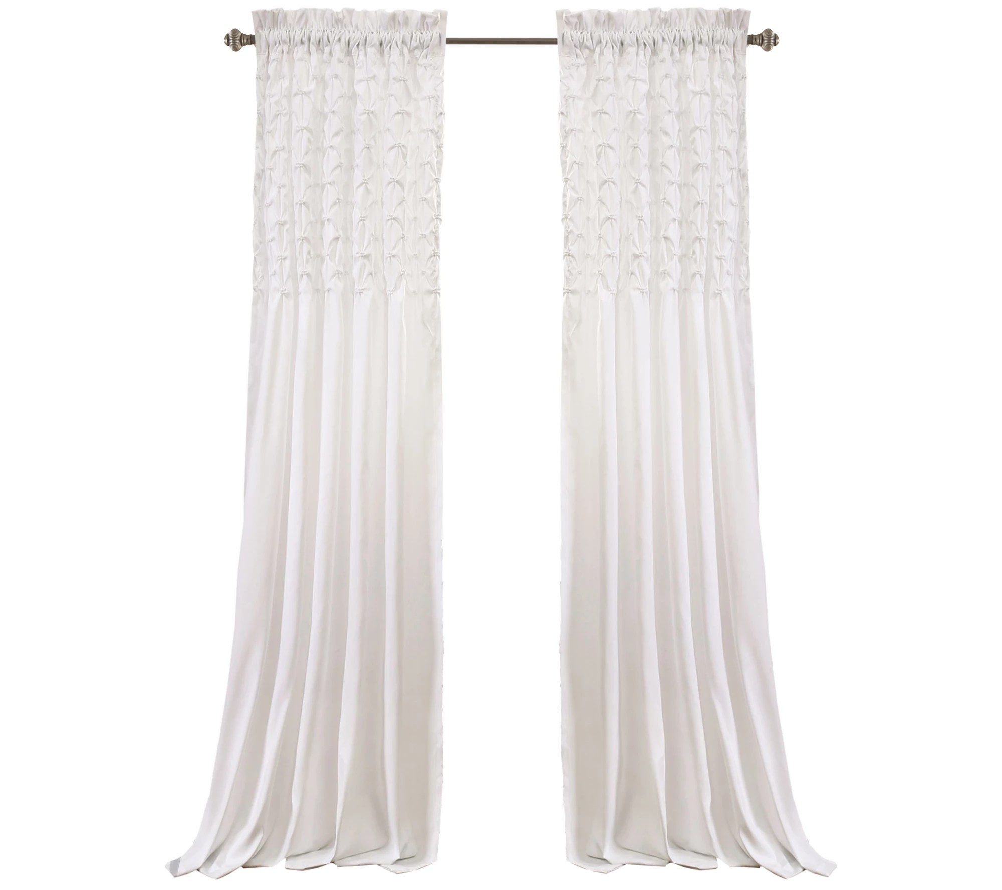 Bayview Window Curtain Panels 54X95+2 Set by Lush Decor