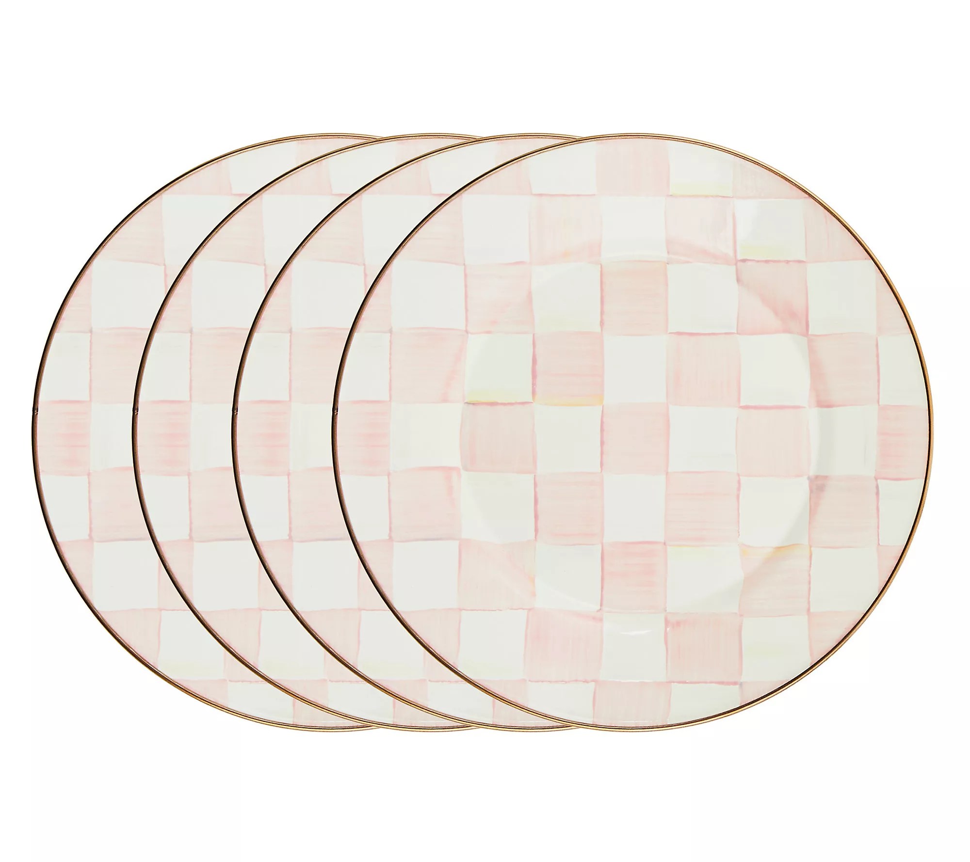 "As Is" Mackenzie Childs Set of 4 Dinner Plates