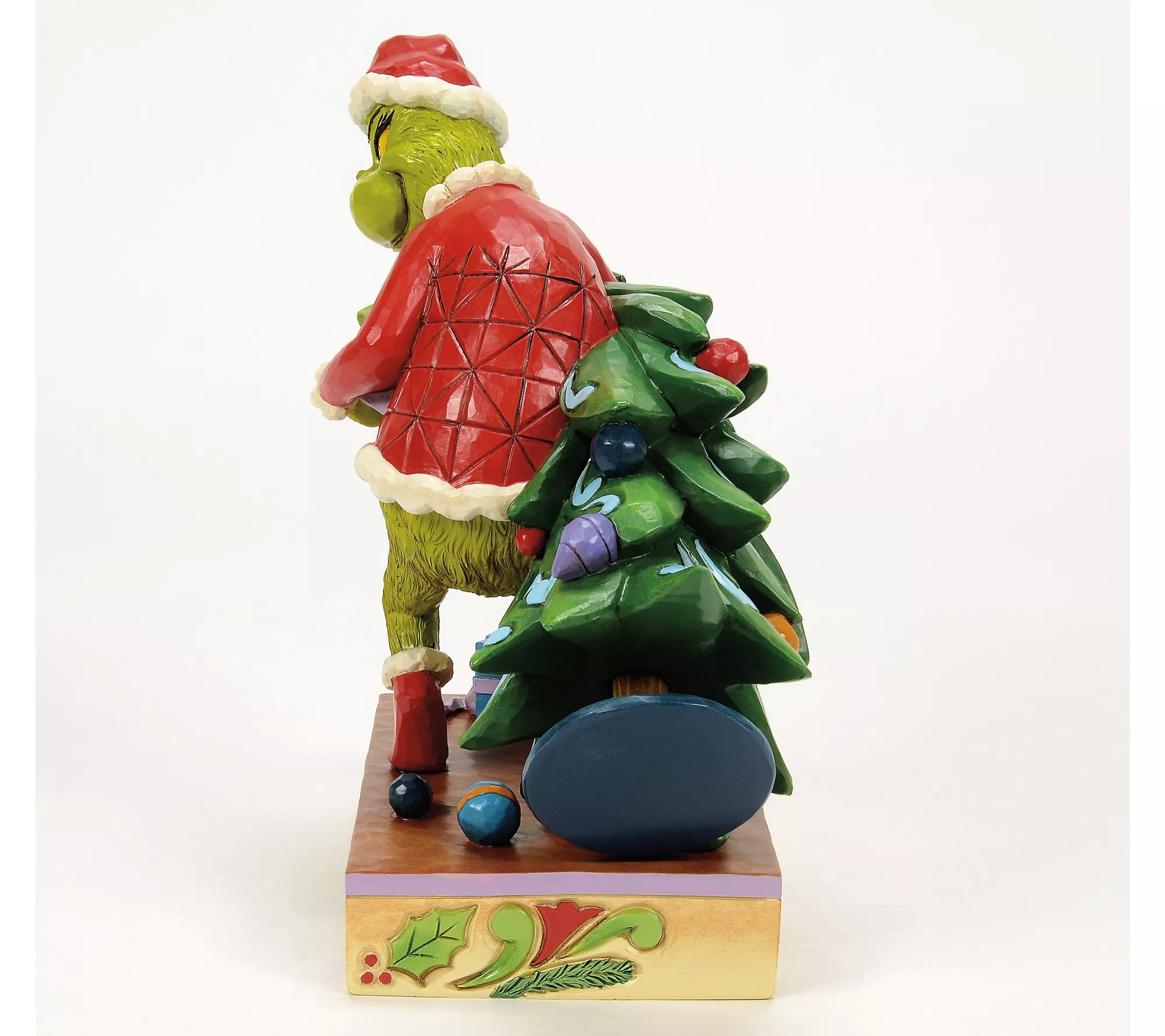 Jim Shore Grinch Carrying/Stealing Tree Figurine 7.5in H