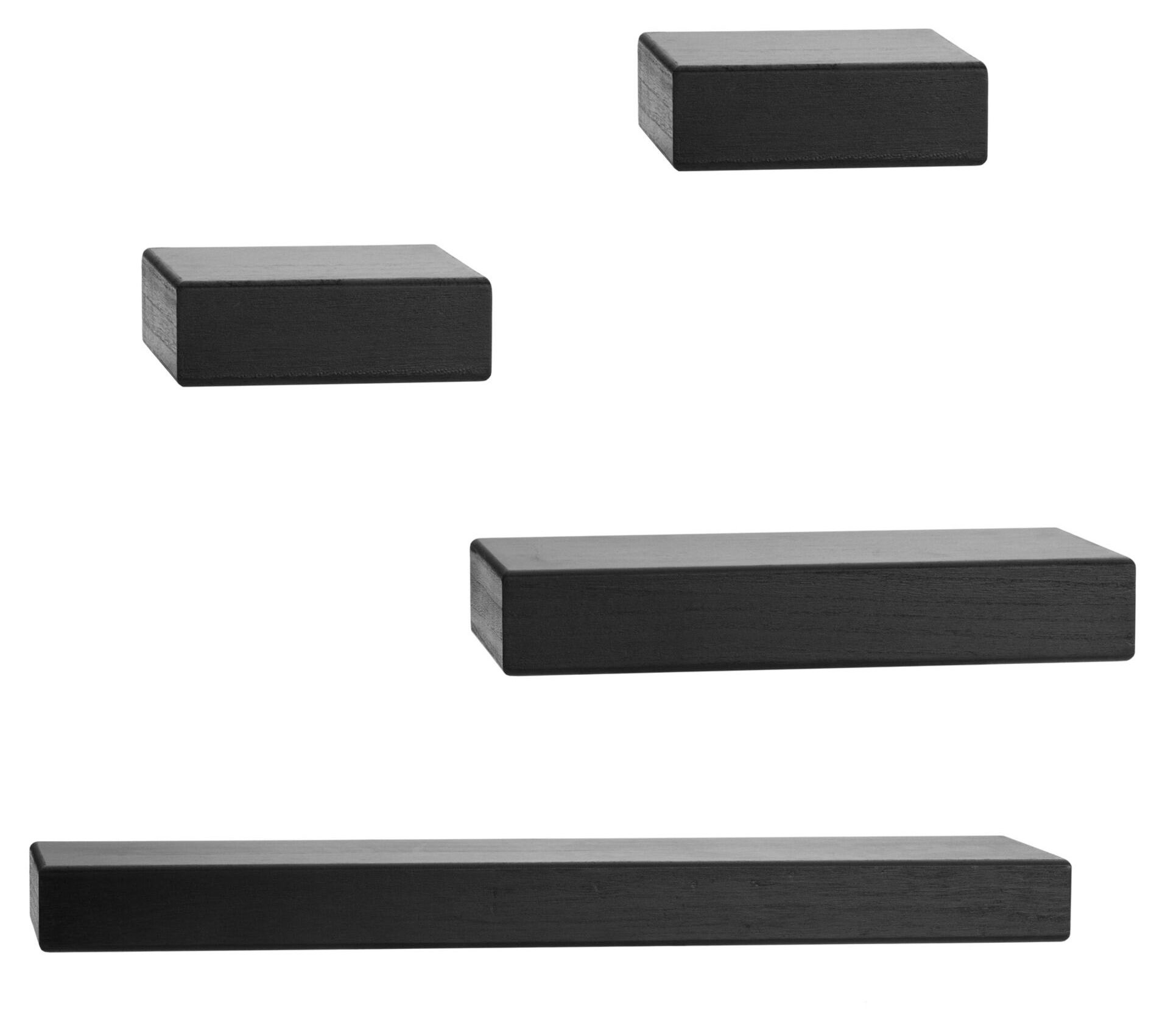 Melannco Four Piece Chunky Ledge Shelves