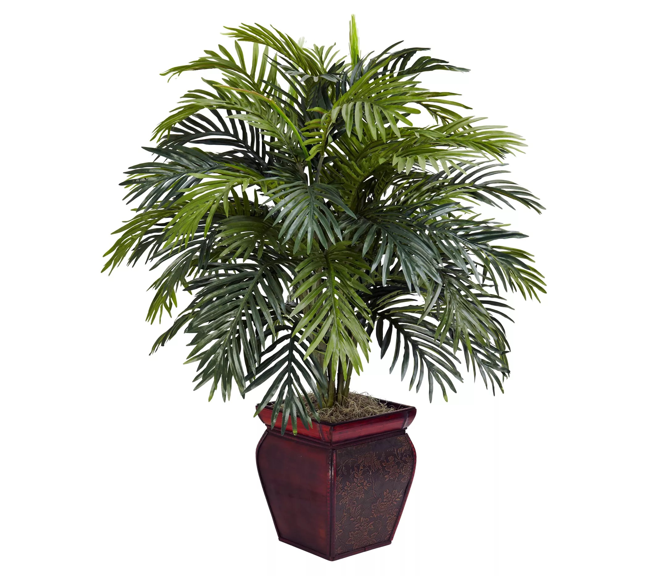 Areca Silk Plant w/Decorative Planter by NearlyNatural