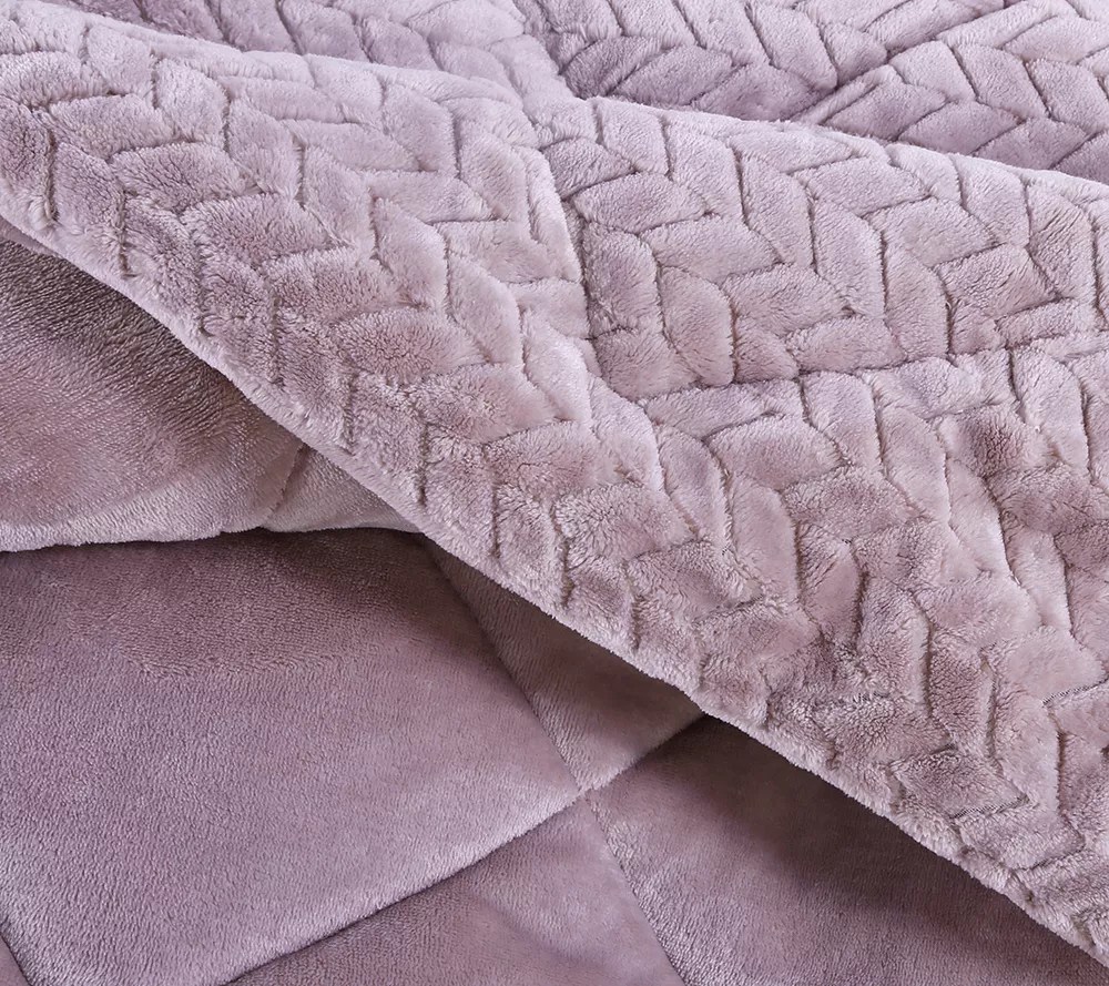 Berkshire Blanket Braided Velvet Soft King Comforter