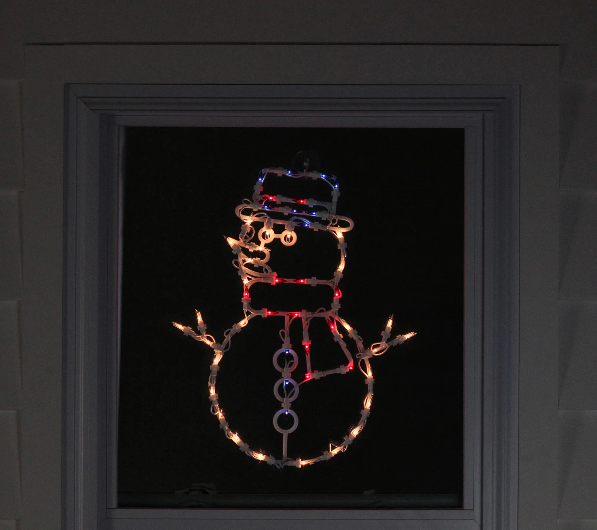Northlight Lighted Snowman Christmas Window Decoration