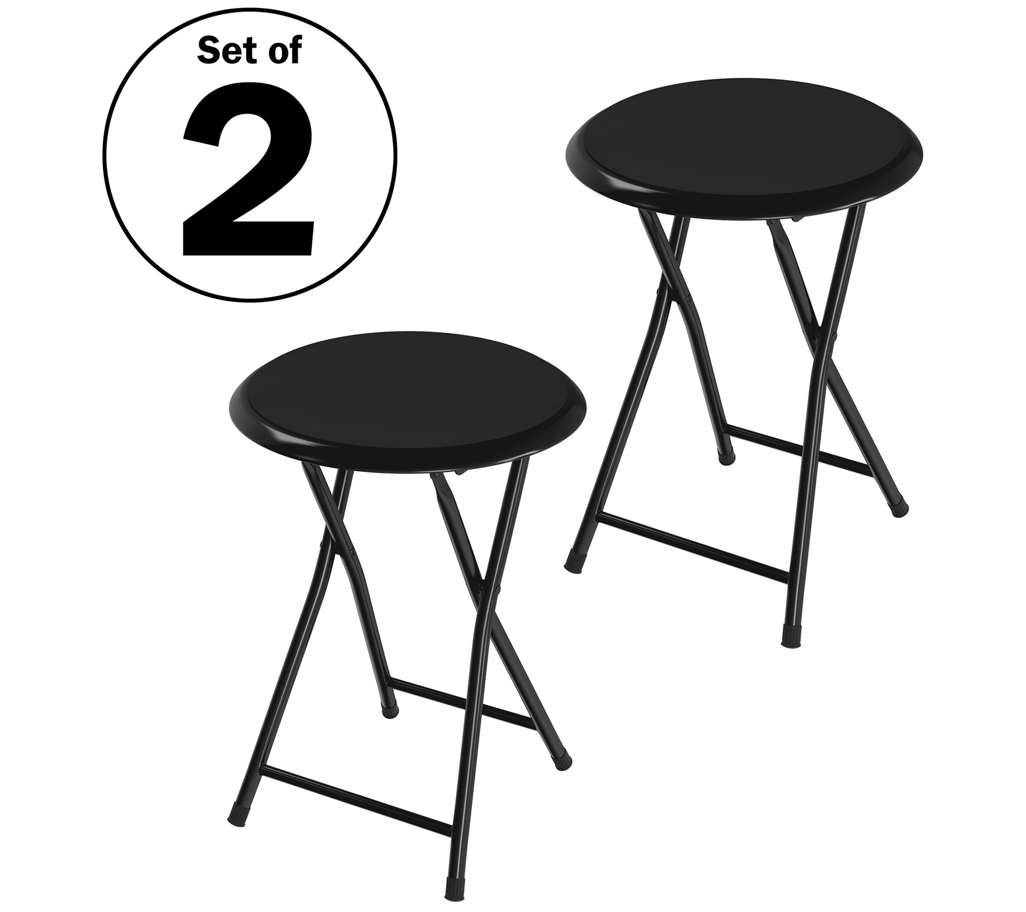 Trademark Home 2 Folding Bar Stools HeavyDuty18" Stool