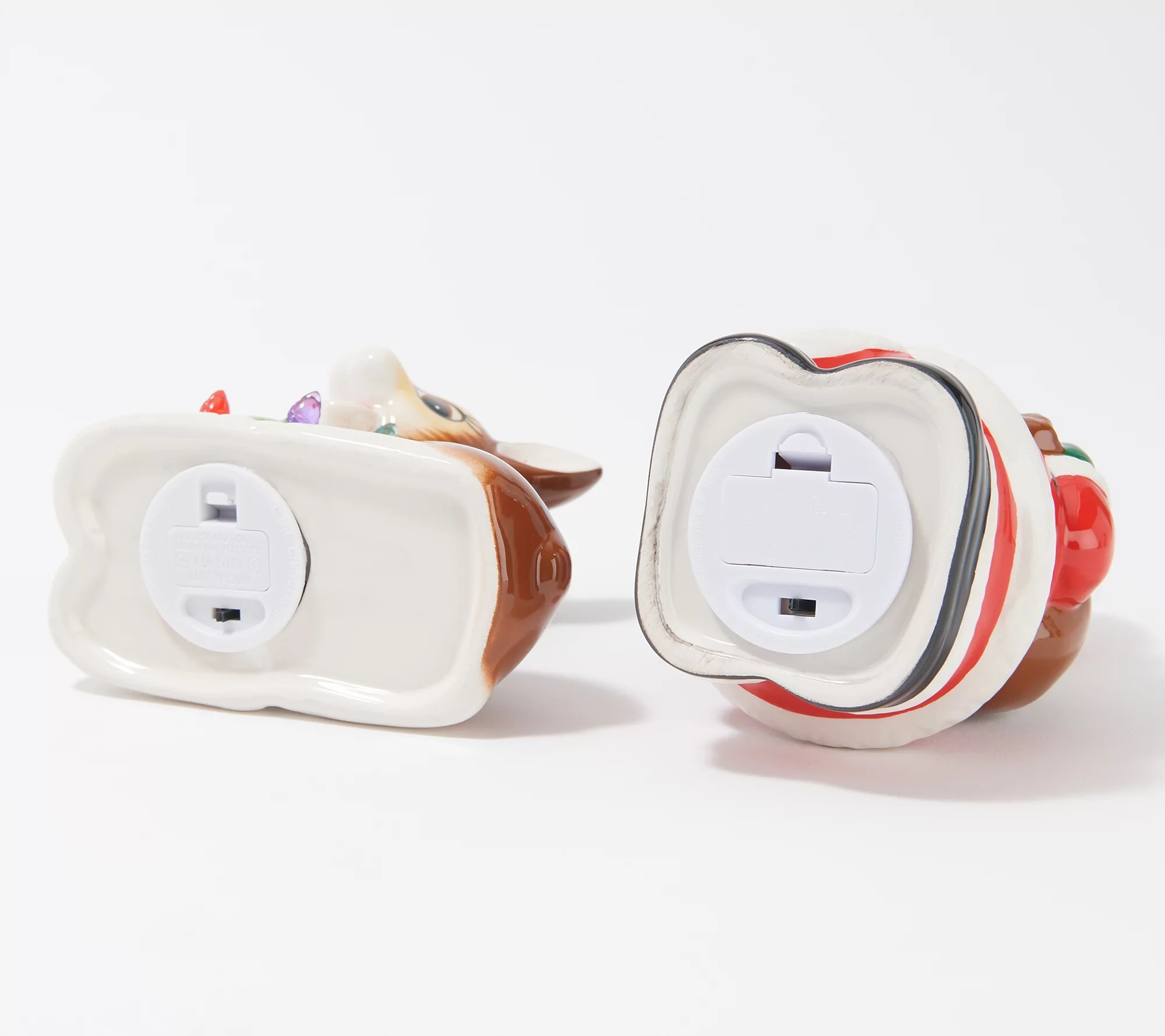 Mr. Christmas Set of 4 Lit Nostalgic Holiday Figures with Gift Bags