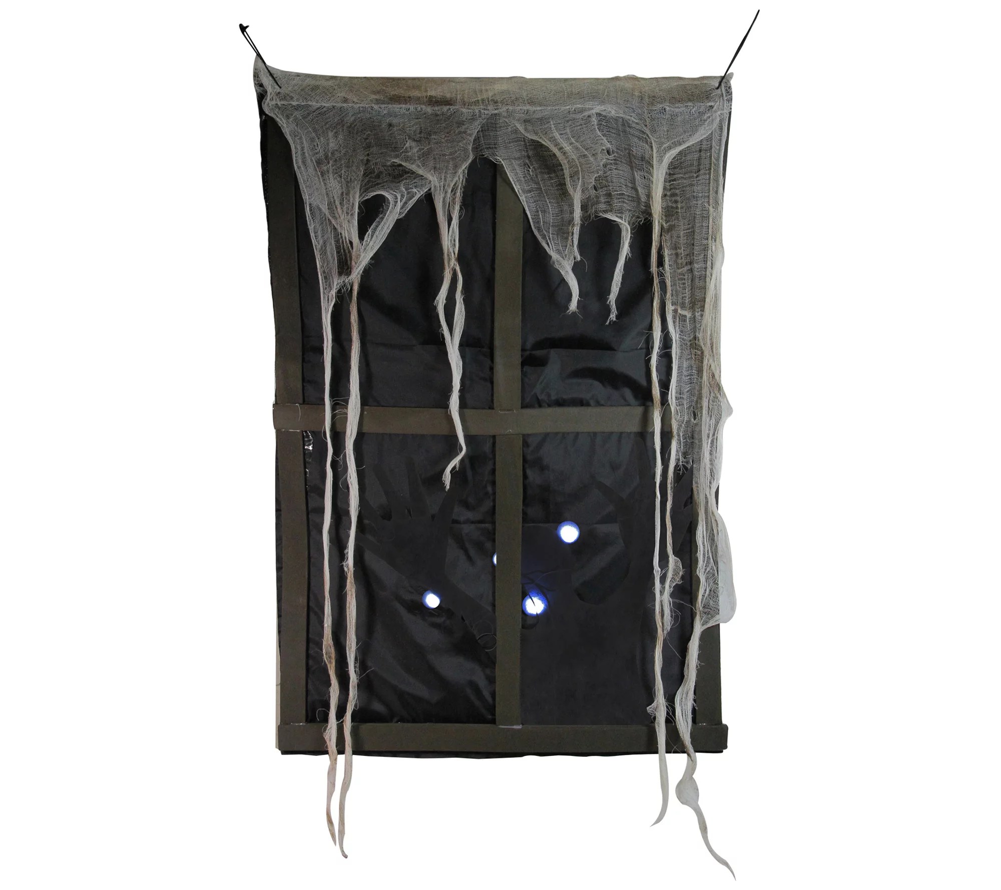 Northlight Ghostly Window Tattered Curtain Halloween Decor