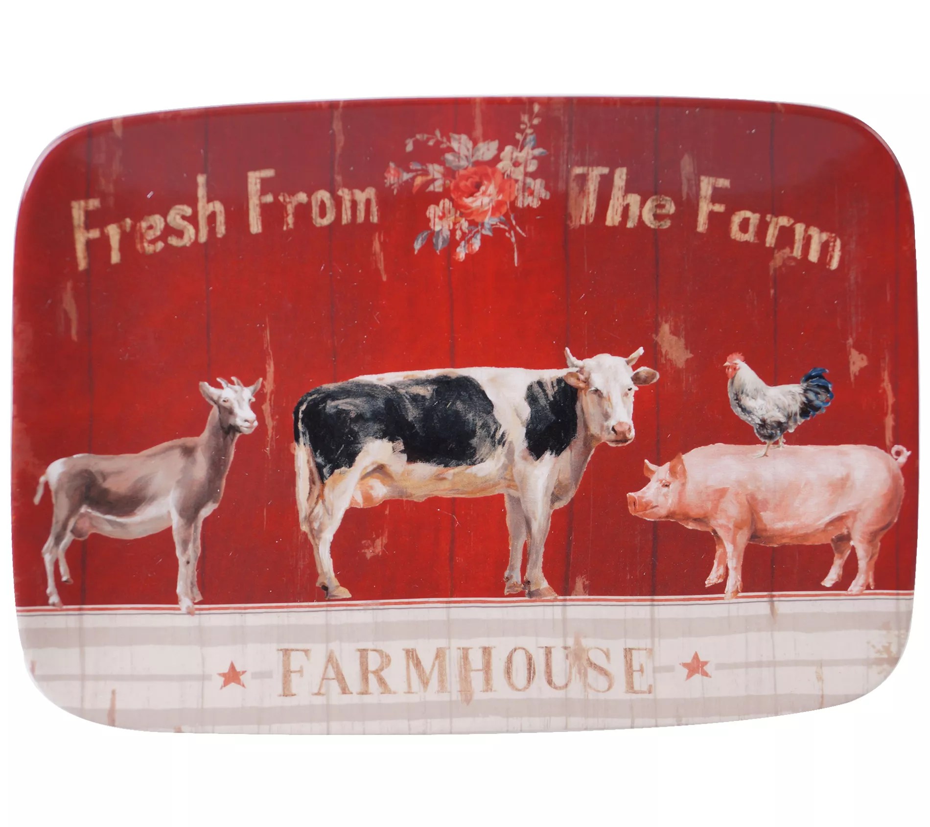 Certified International Farmhouse Rectangular Platter 14" x 10