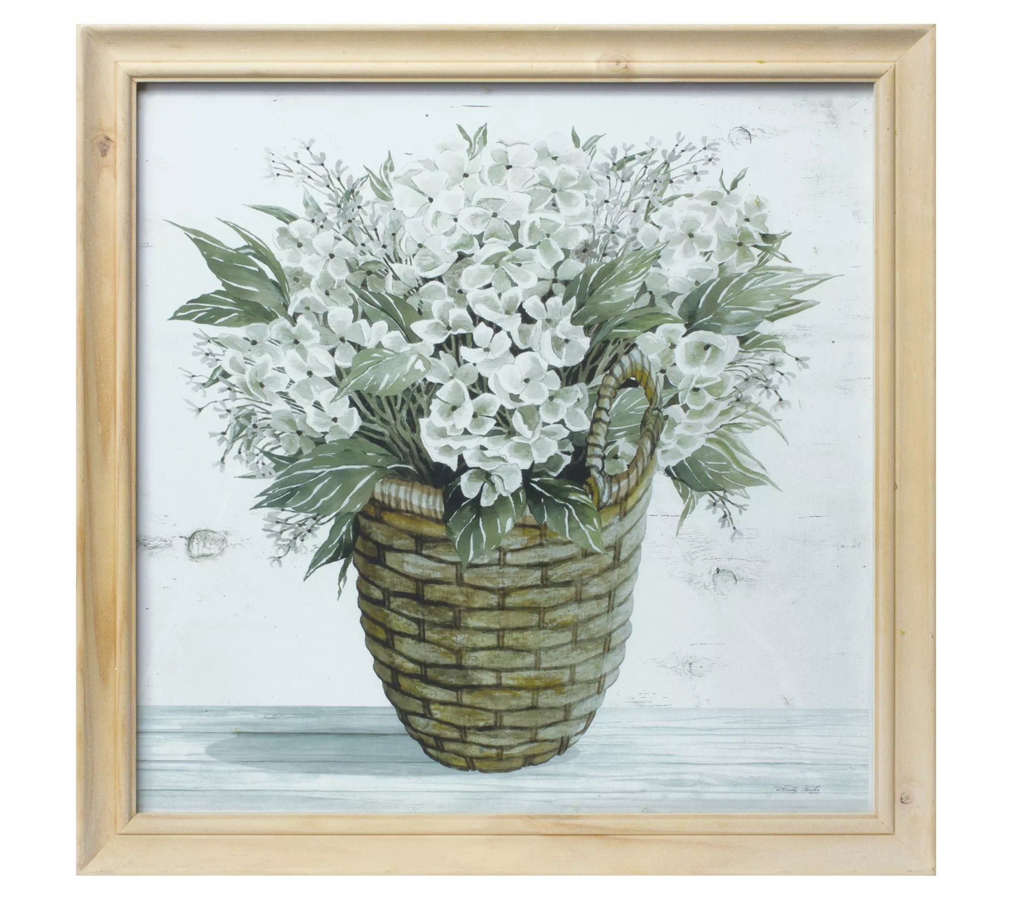 Melrose International Framed Floral Print (Set of 2)