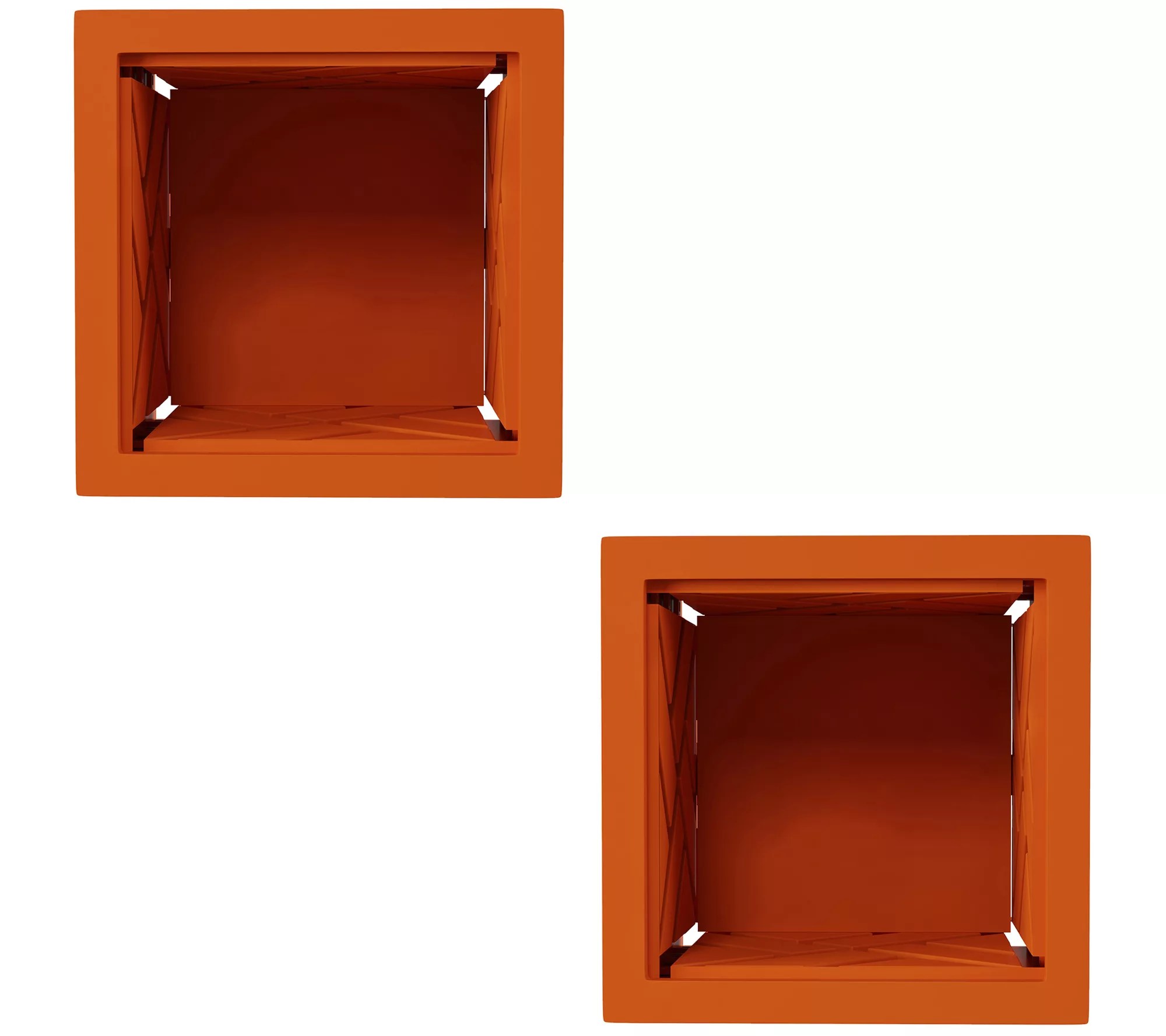 Pure Garden 2Pack 14.75" Decorative Outdoor Flower Plant Pot