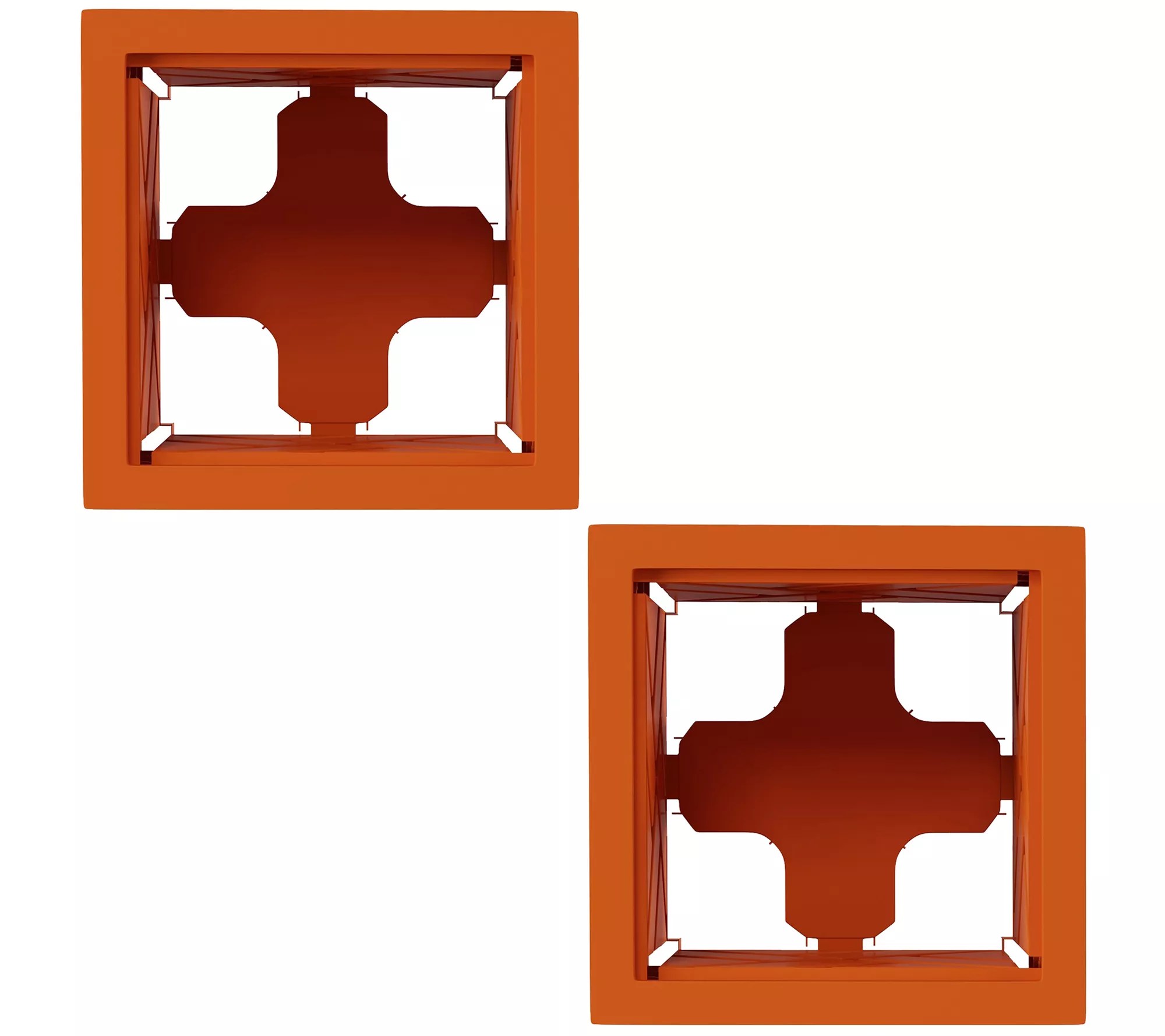 Pure Garden 2Pack 14.75" Decorative Outdoor Flower Plant Pot