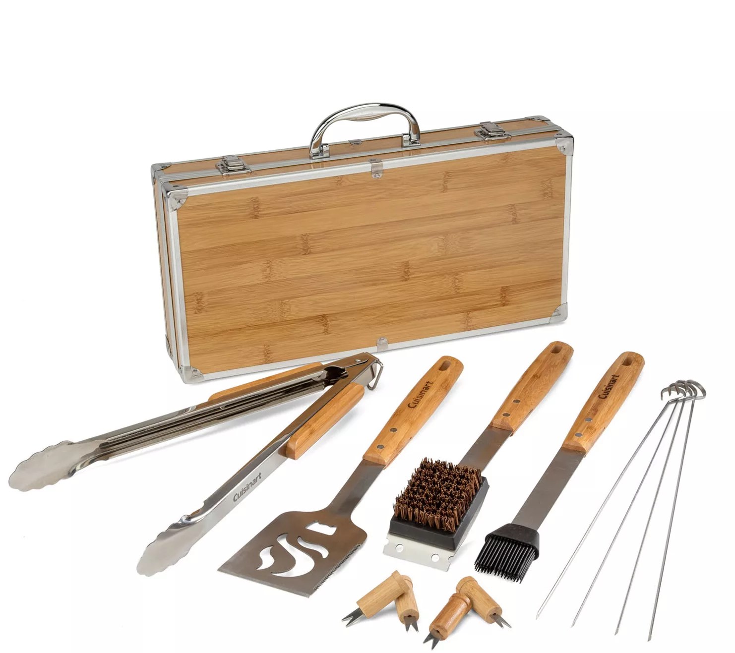 Cuisinart 13Piece Bamboo BBQ Tool Set