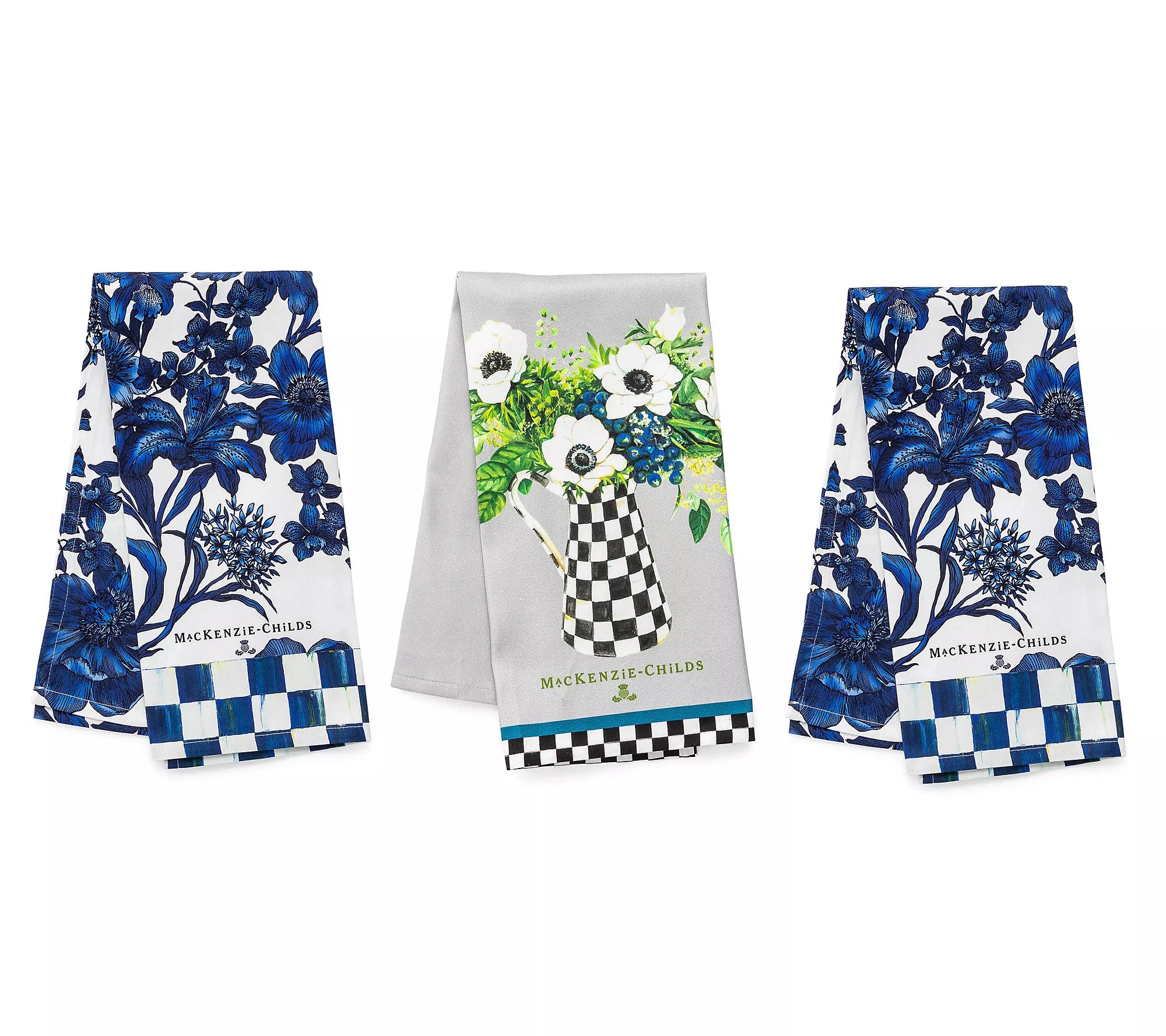 MacKenzie Childs Set of 3 Dish Towels