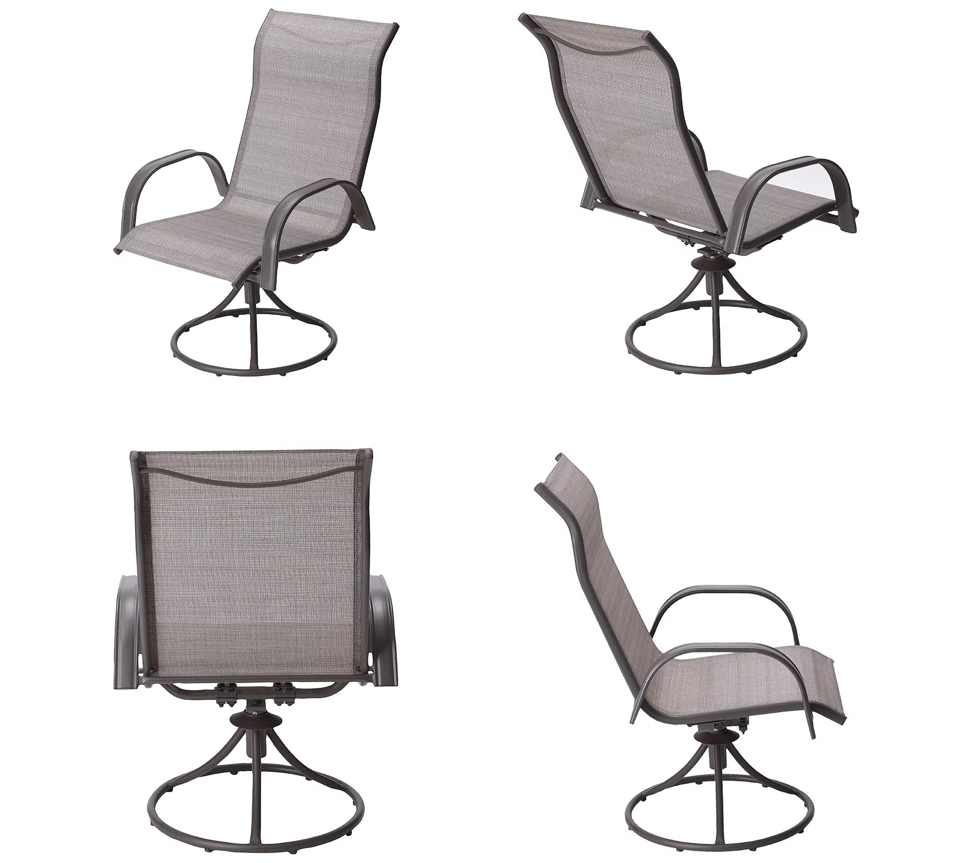 Teamson Home Steel Swivel 3Piece Bistro Table & Chairs Set