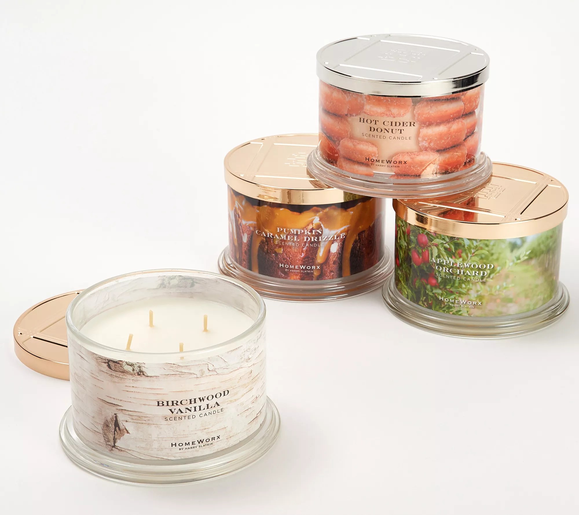 HomeWorx by Harry Slatkin Set of 2 18oz Harvest Candles