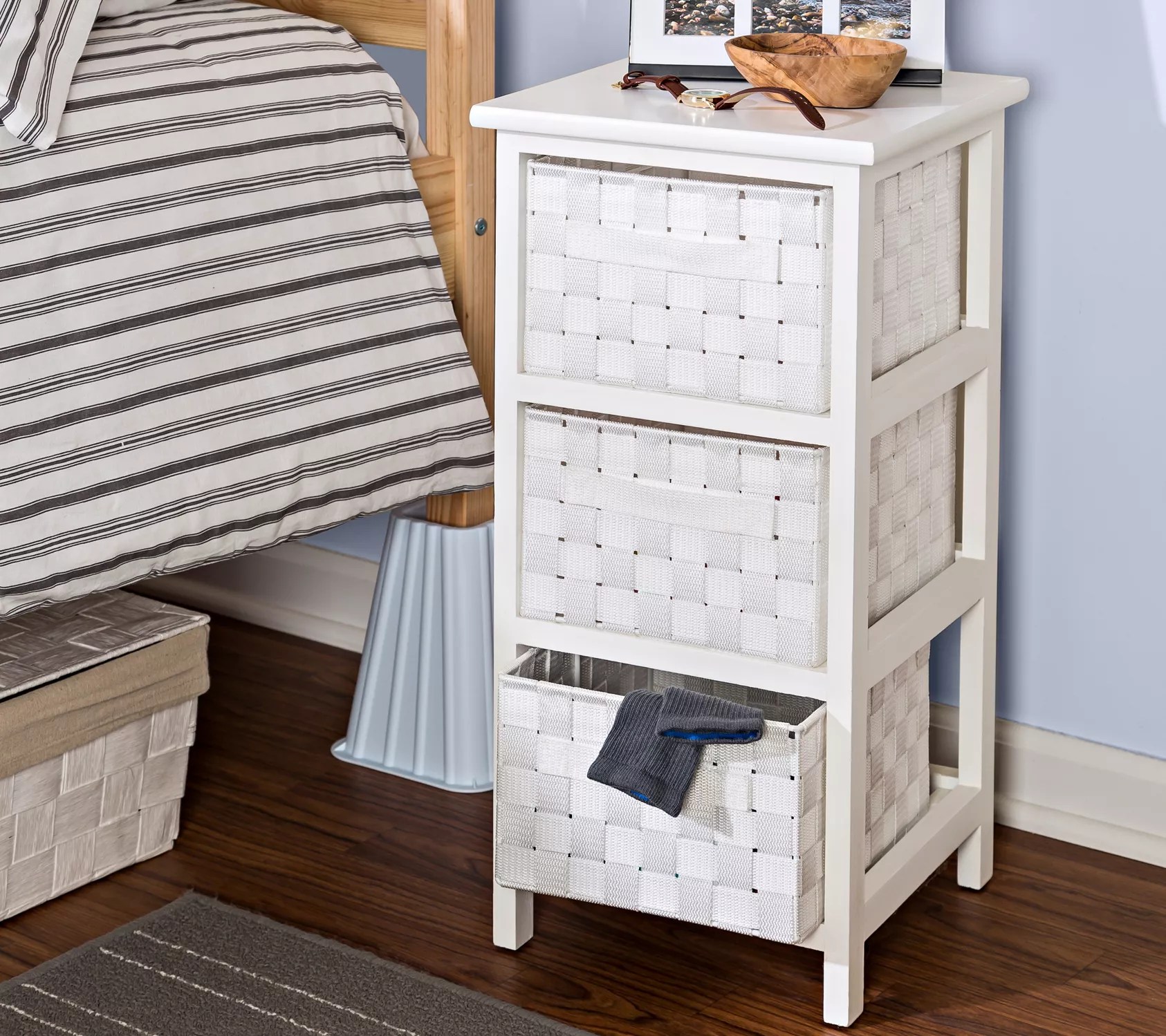 HoneyCanDo Storage with Woven Fabricrawers