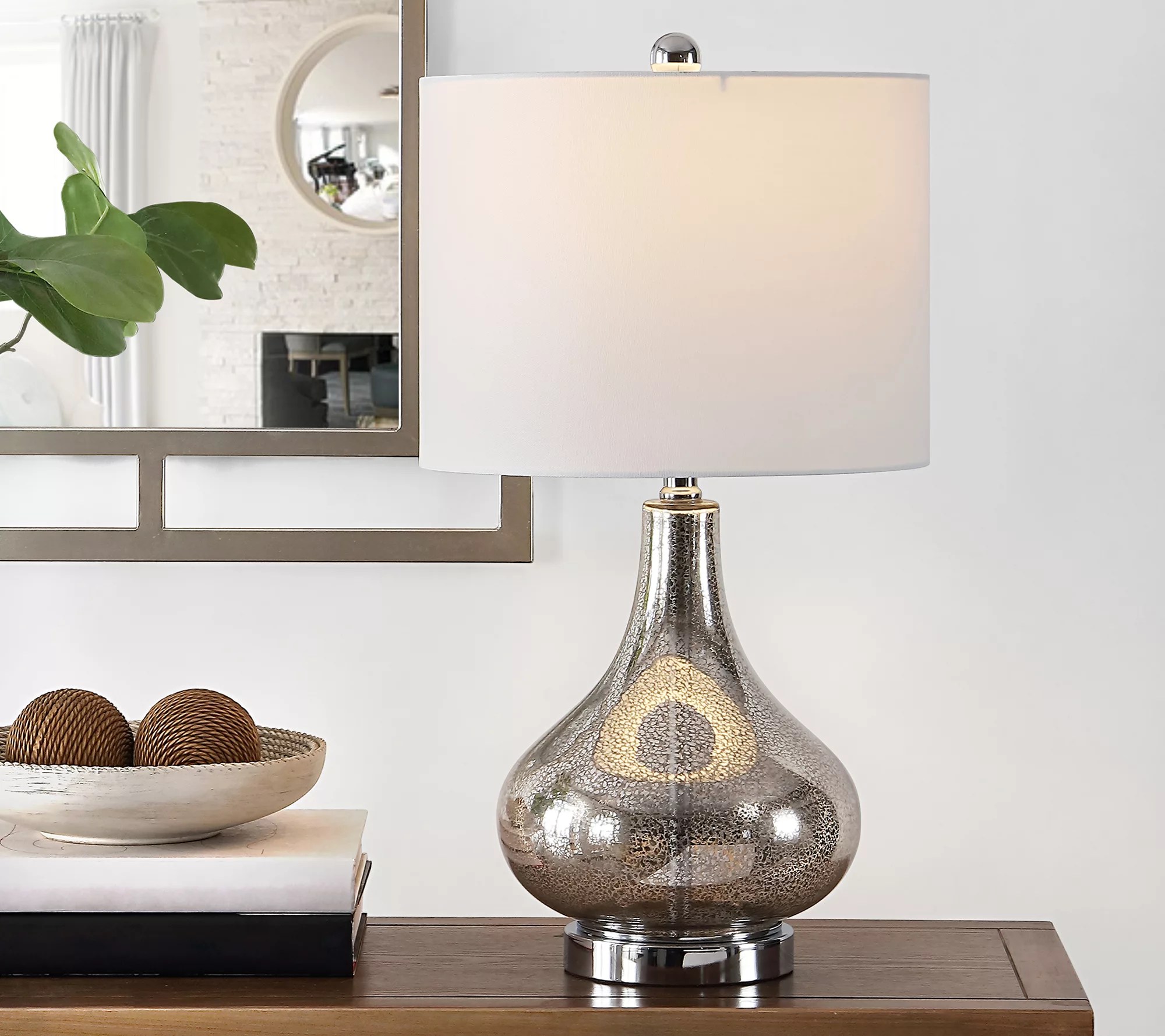 Brooks Glass Table Lamp by Valerie