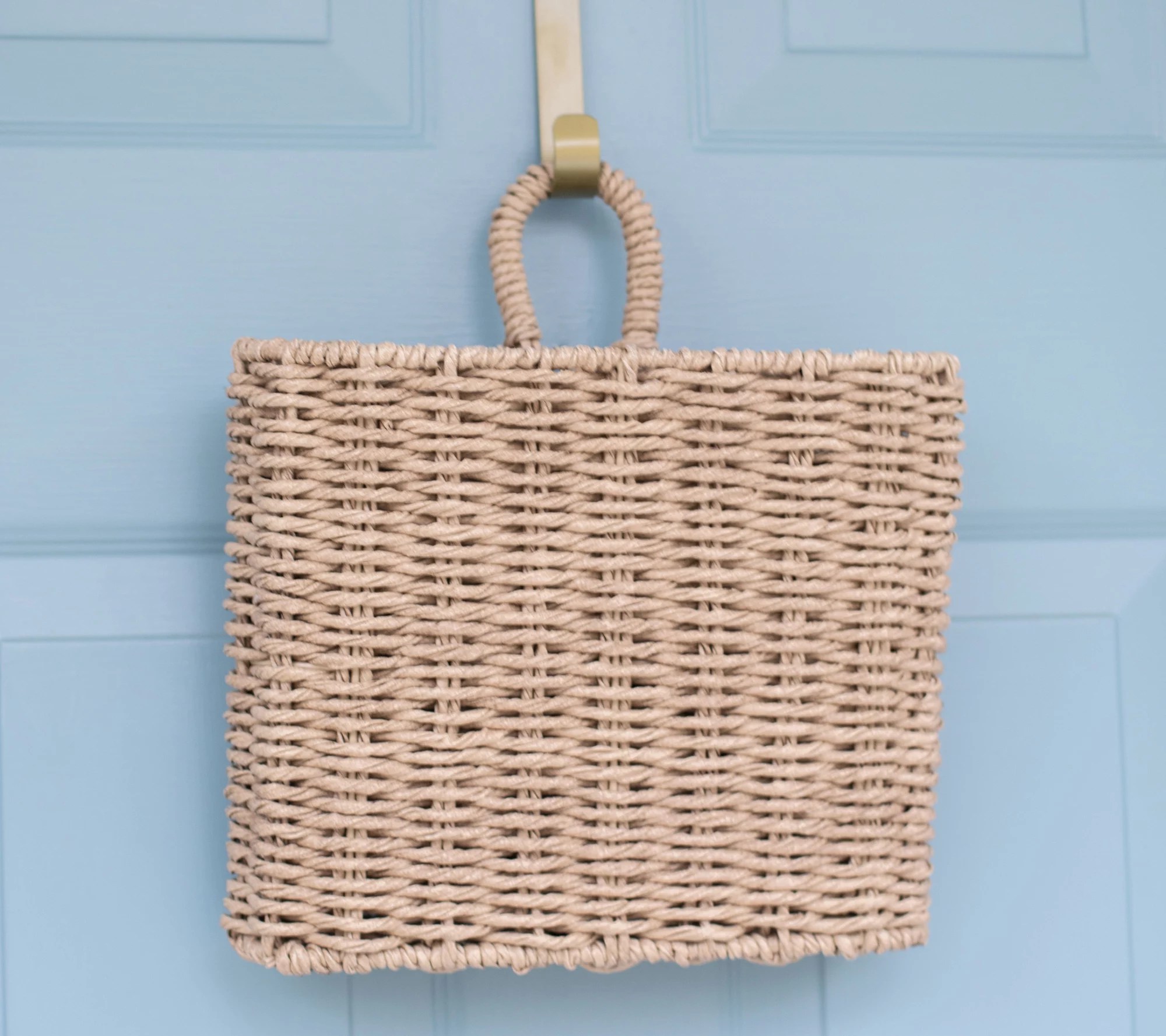 Indoor/Outdoor 10" Woven Door Basket by Lauren McBride