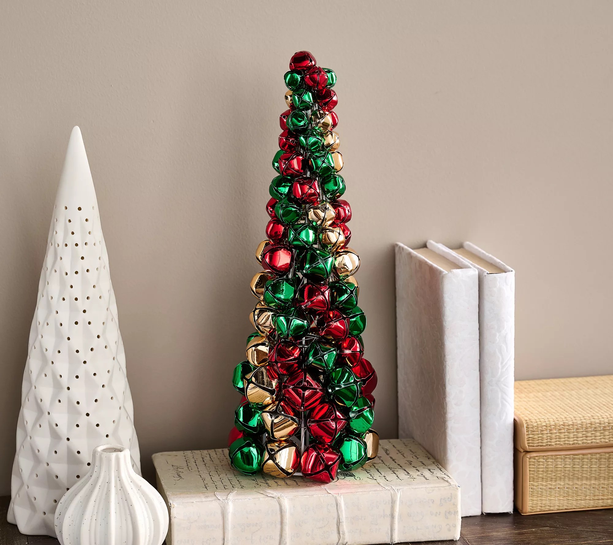 14" Jingle Bell Cone Tree by Valerie