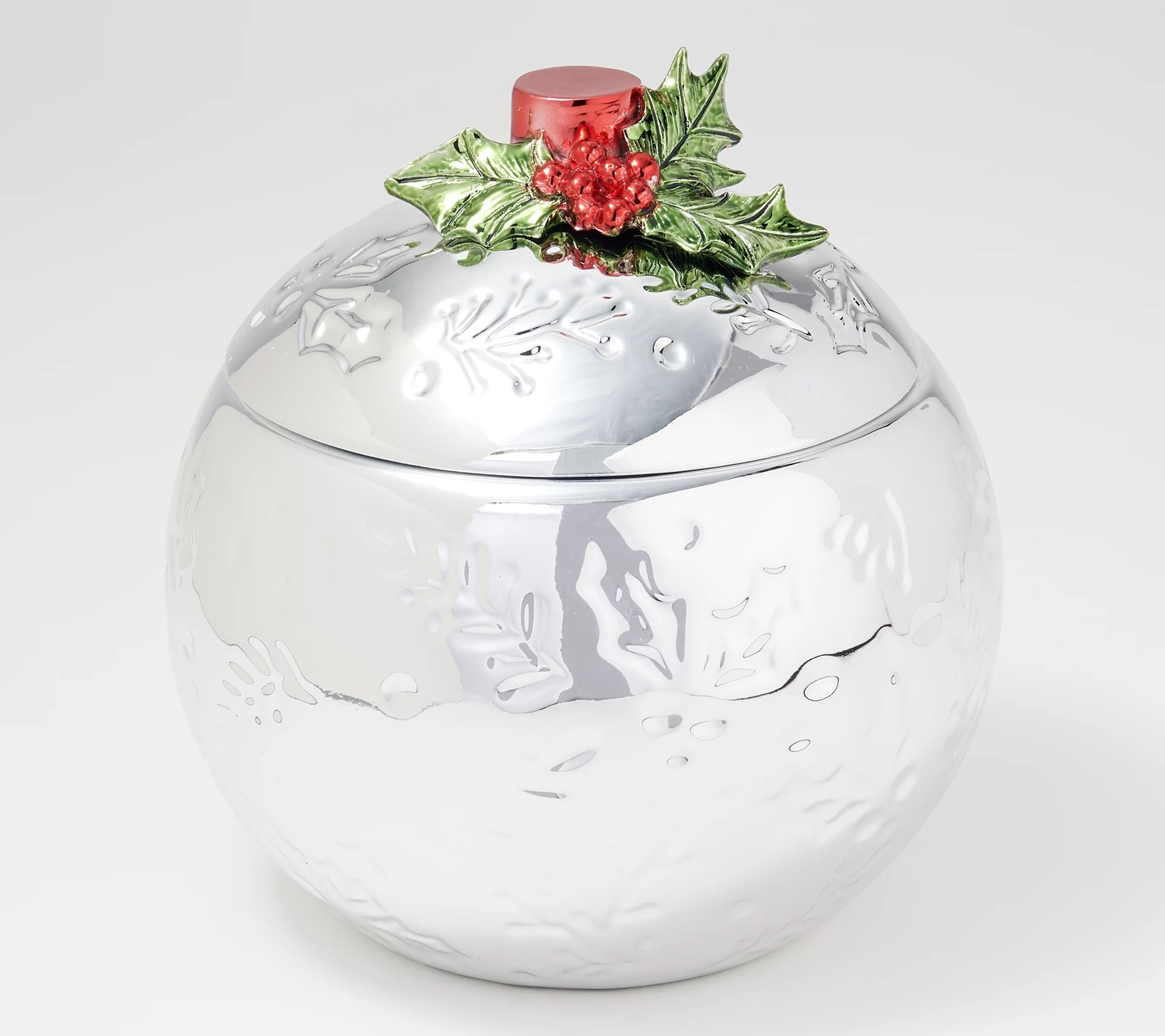 HomeWorx_by Harry Slatkin 14oz Metallic Silver Filled Ornament