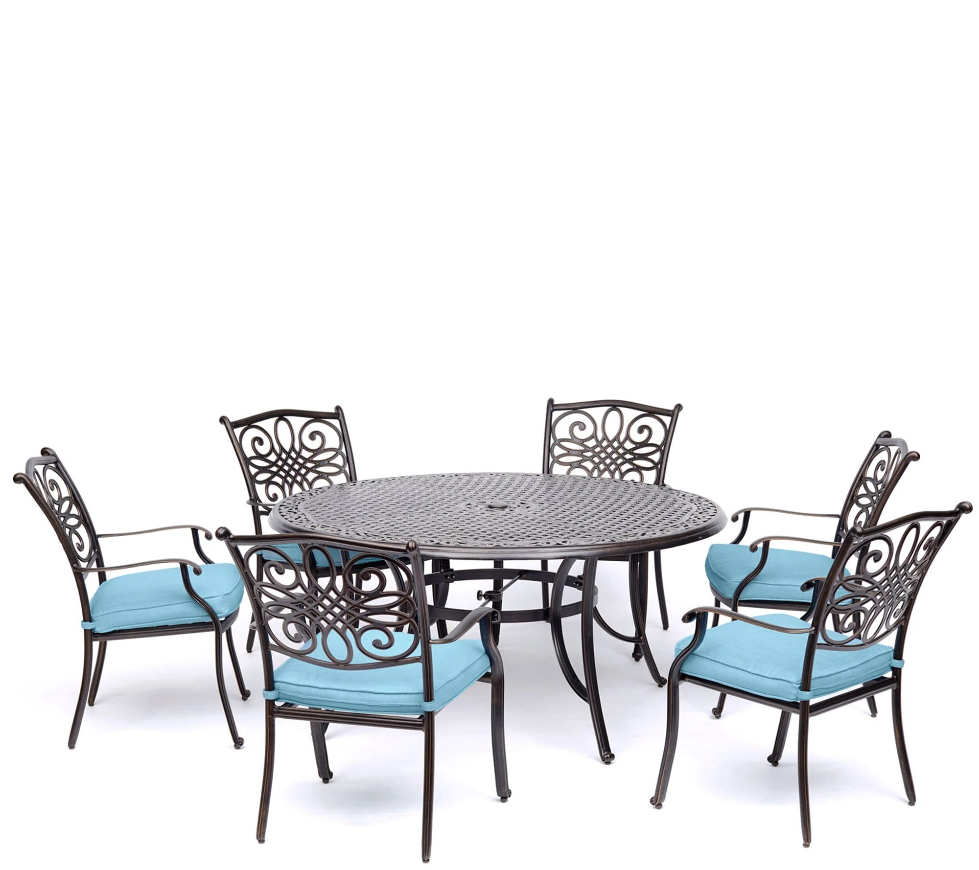 Hanover Traditions 7pc Set with 6 Chairs and CastTop Table