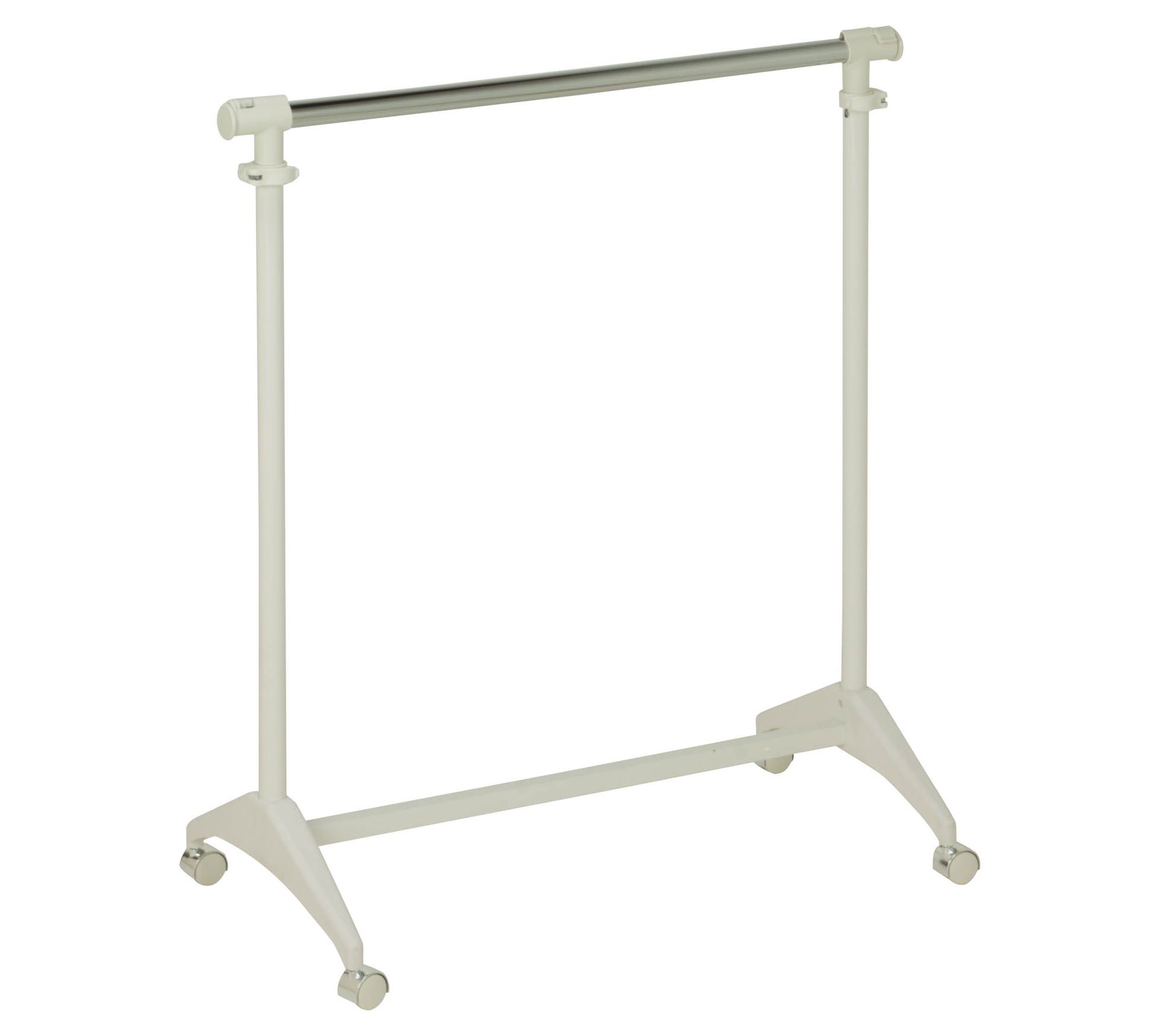HoneyCanDo White Modern Adjustable Garment Rack