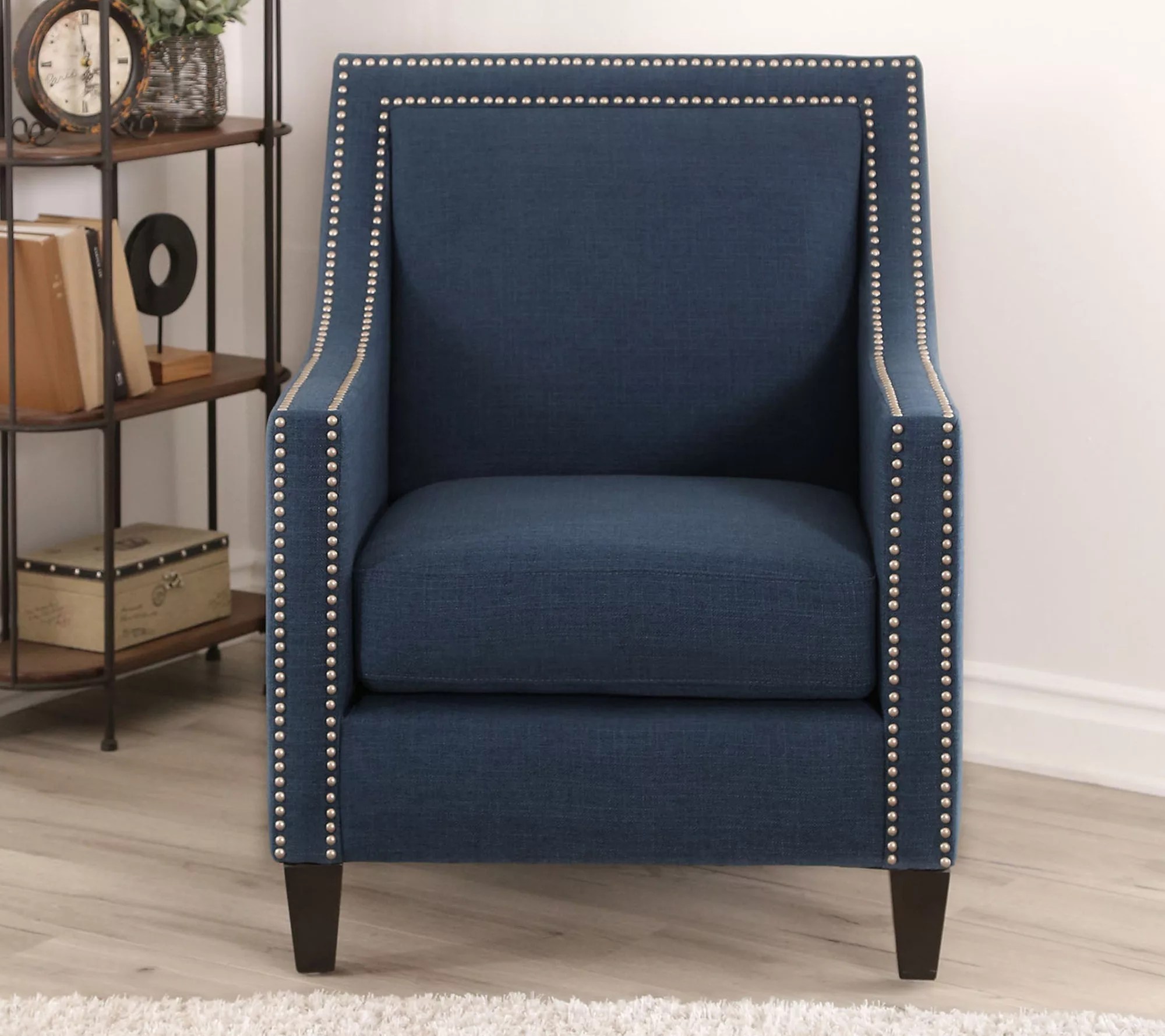 Adrienne NailHead Accent Chair by Abbyson Living