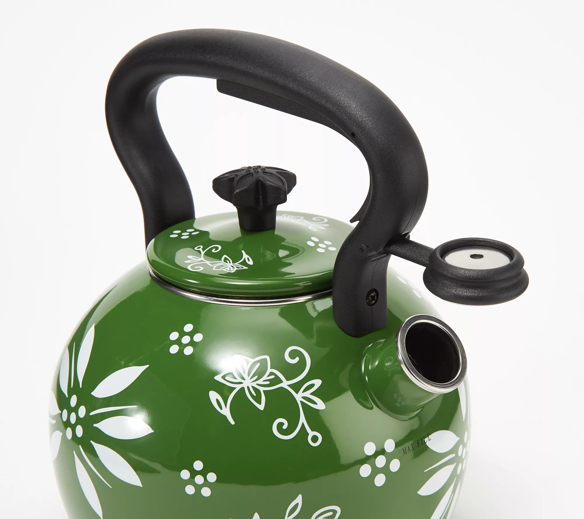 "As Is" Temptations 2qt Mixed Print Tea Kettle