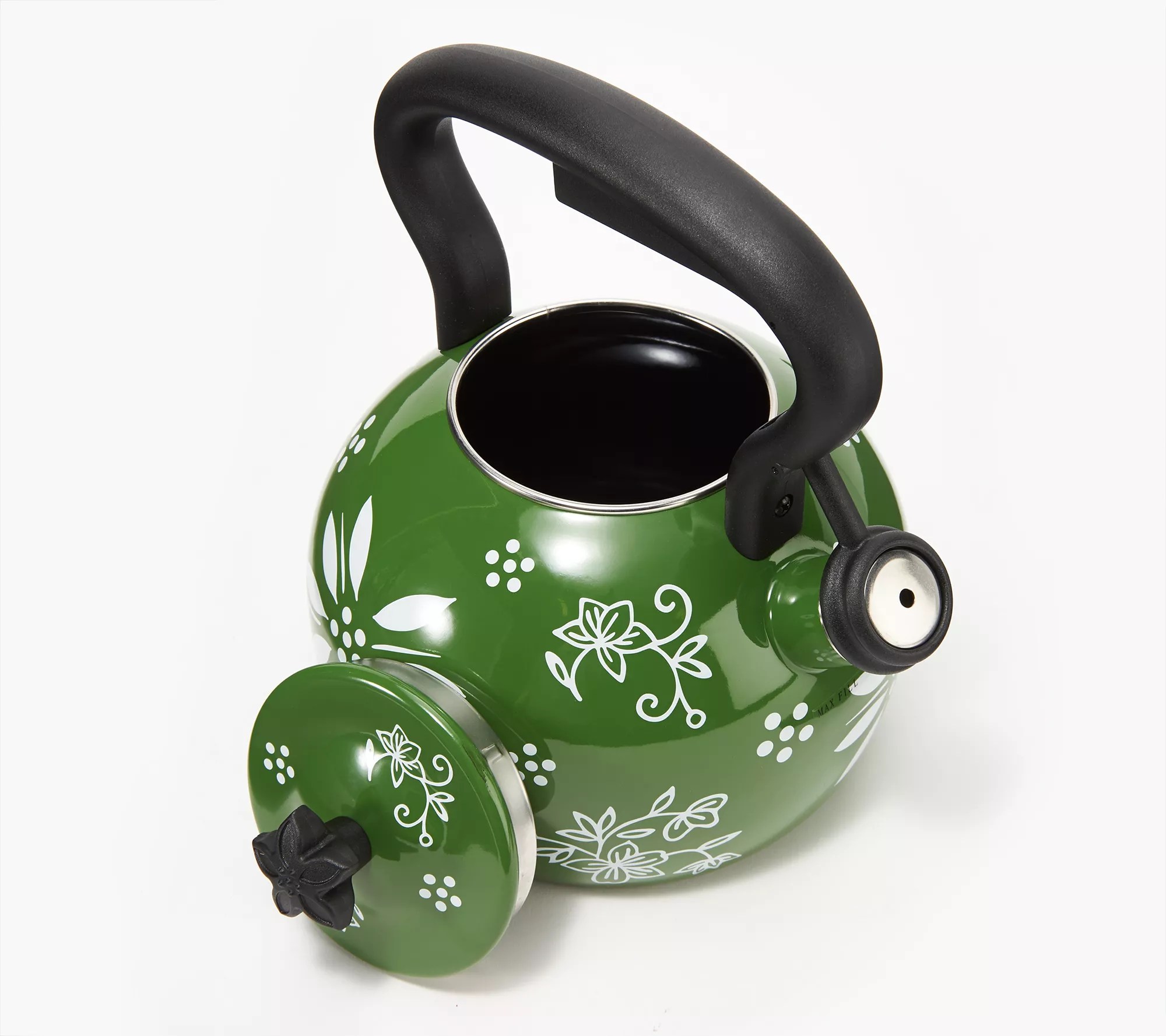 "As Is" Temptations 2qt Mixed Print Tea Kettle