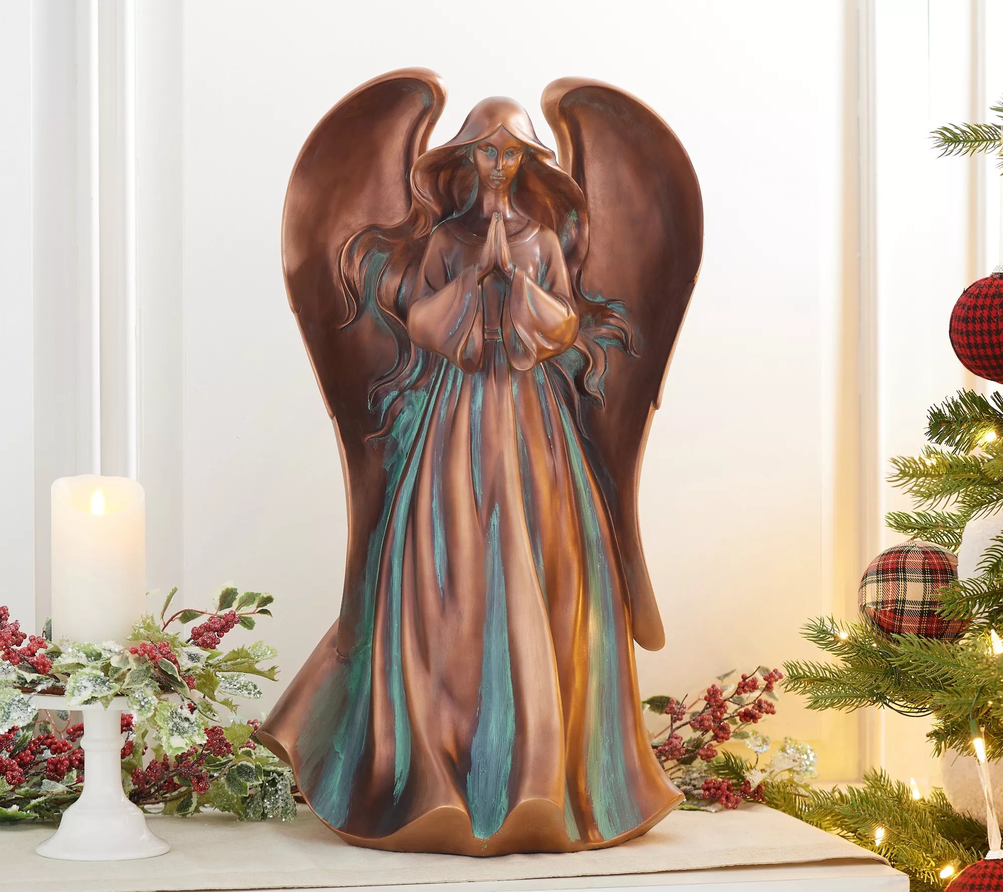 Indoor/Outdoor 26" Oversized Praying Angel by Valerie