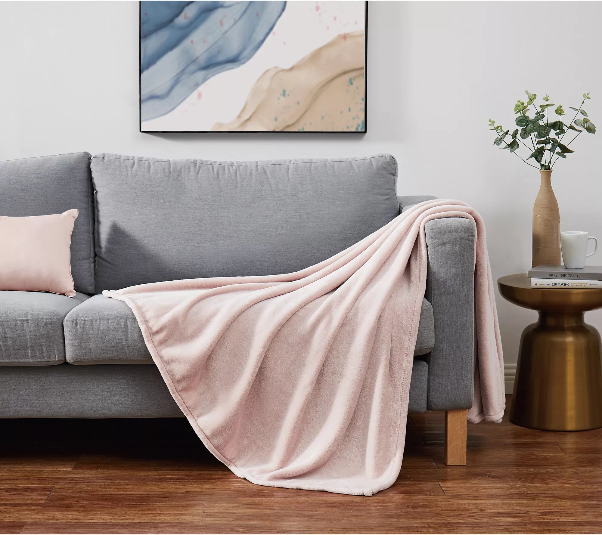 Cannon Solid Plush Twin XL Blanket