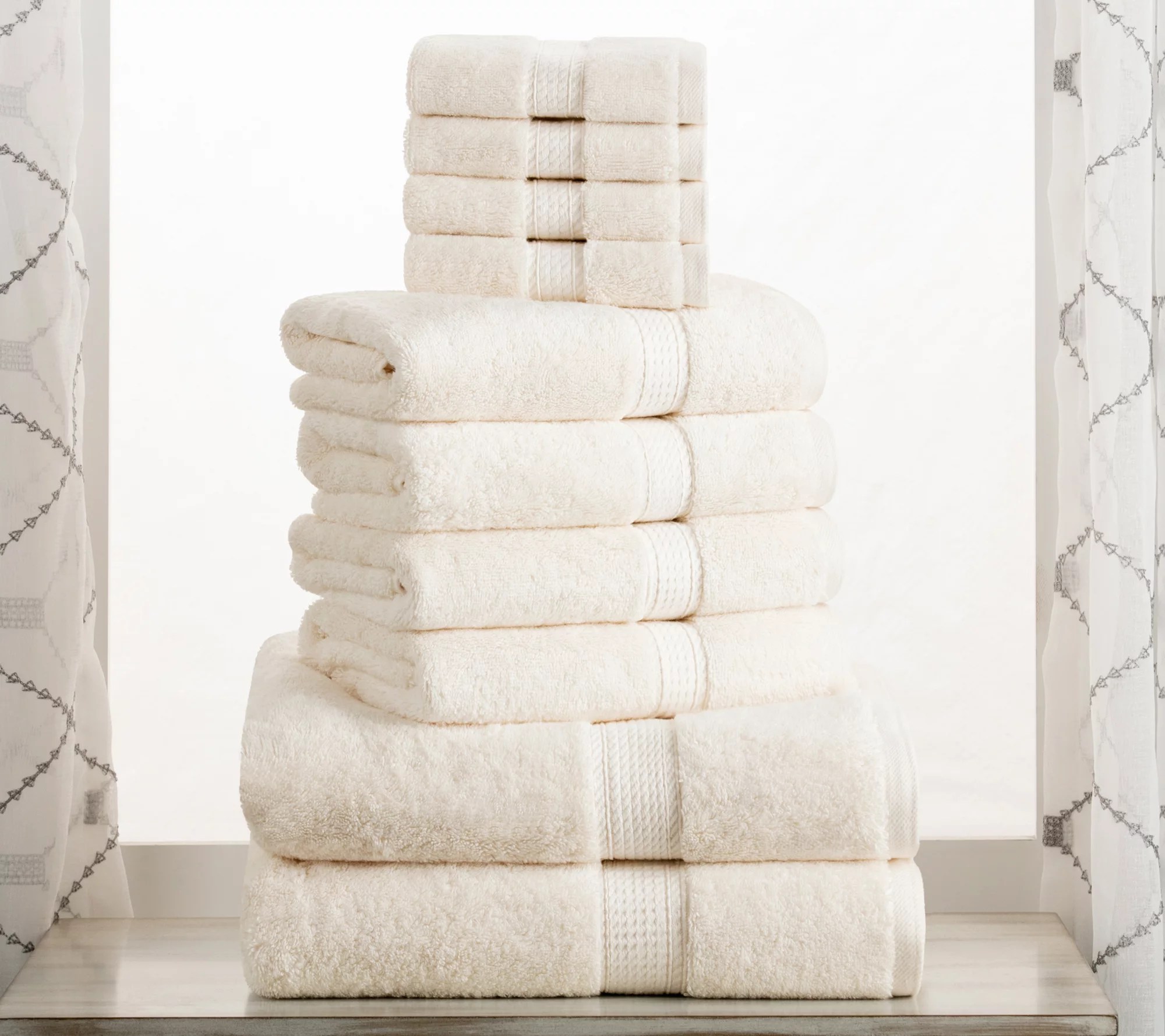 Superior Madison Egyptian Cotton Pile Plush 10Piece Towel Set