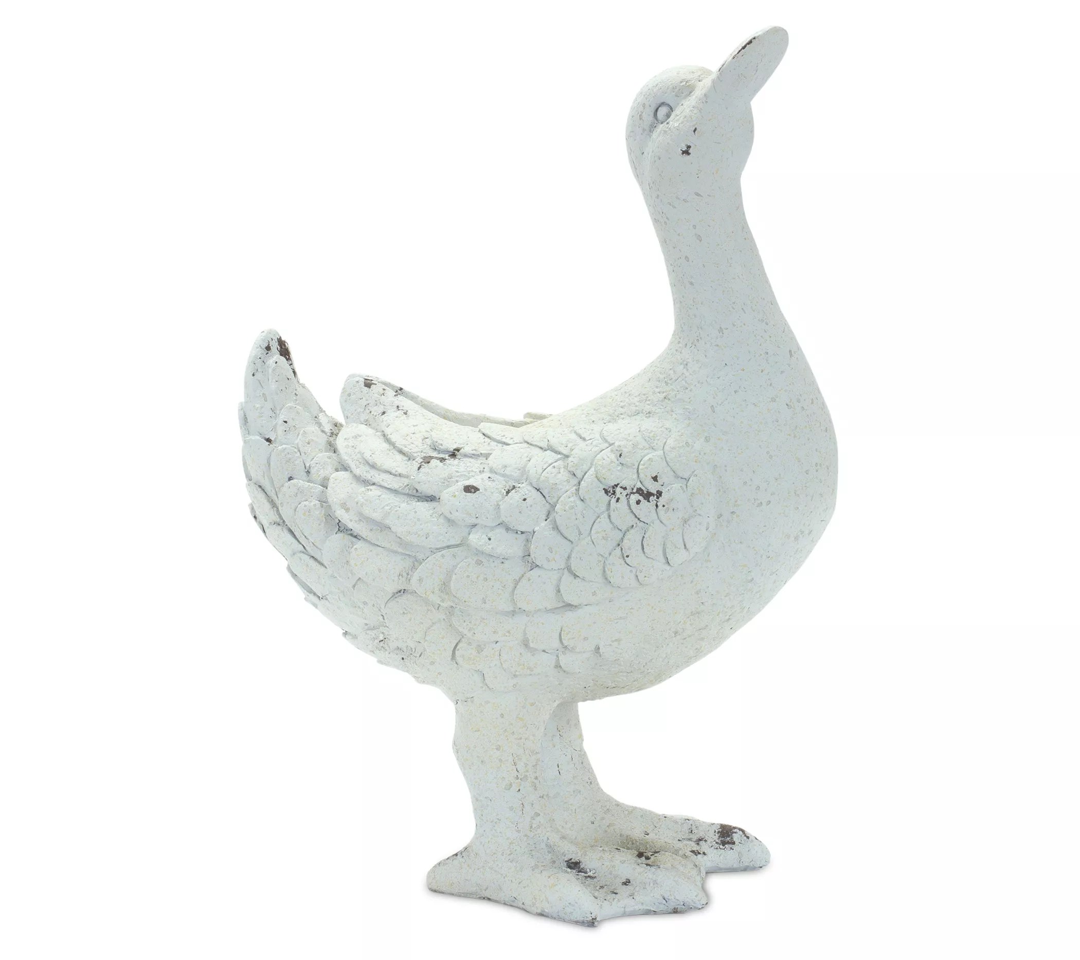 Melrose Weathered Stone Duck Garden Decor (Setf 2)