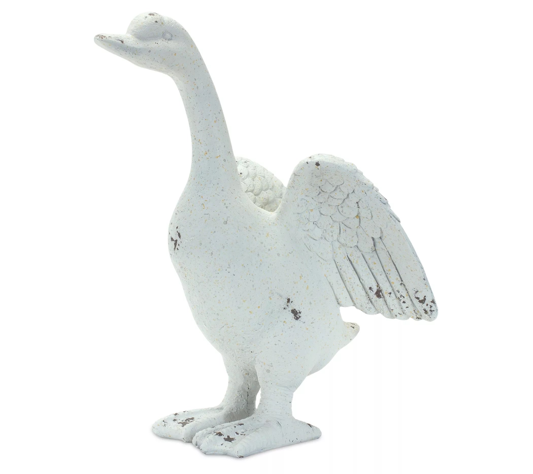 Melrose Weathered Stone Duck Garden Decor (Setf 2)
