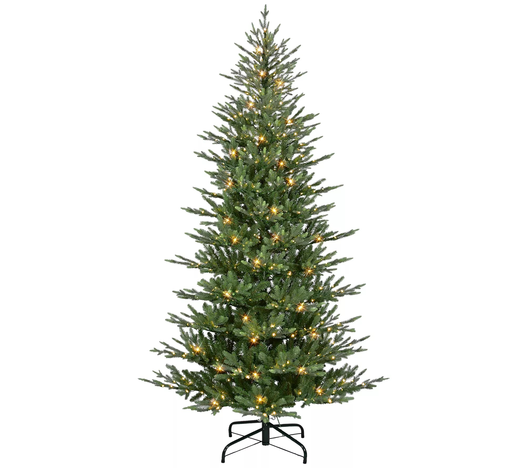 Puleo 7.5' PreLit Alberta Slim Artificial Spruce Tree