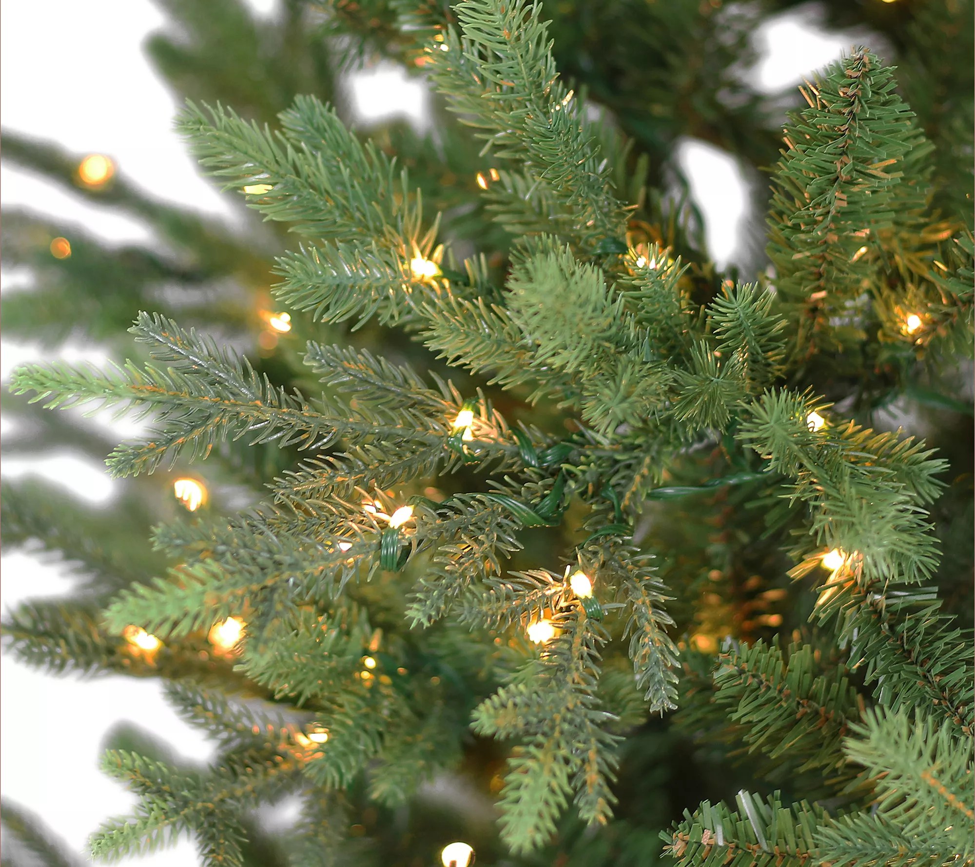 Puleo 7.5' PreLit Alberta Slim Artificial Spruce Tree