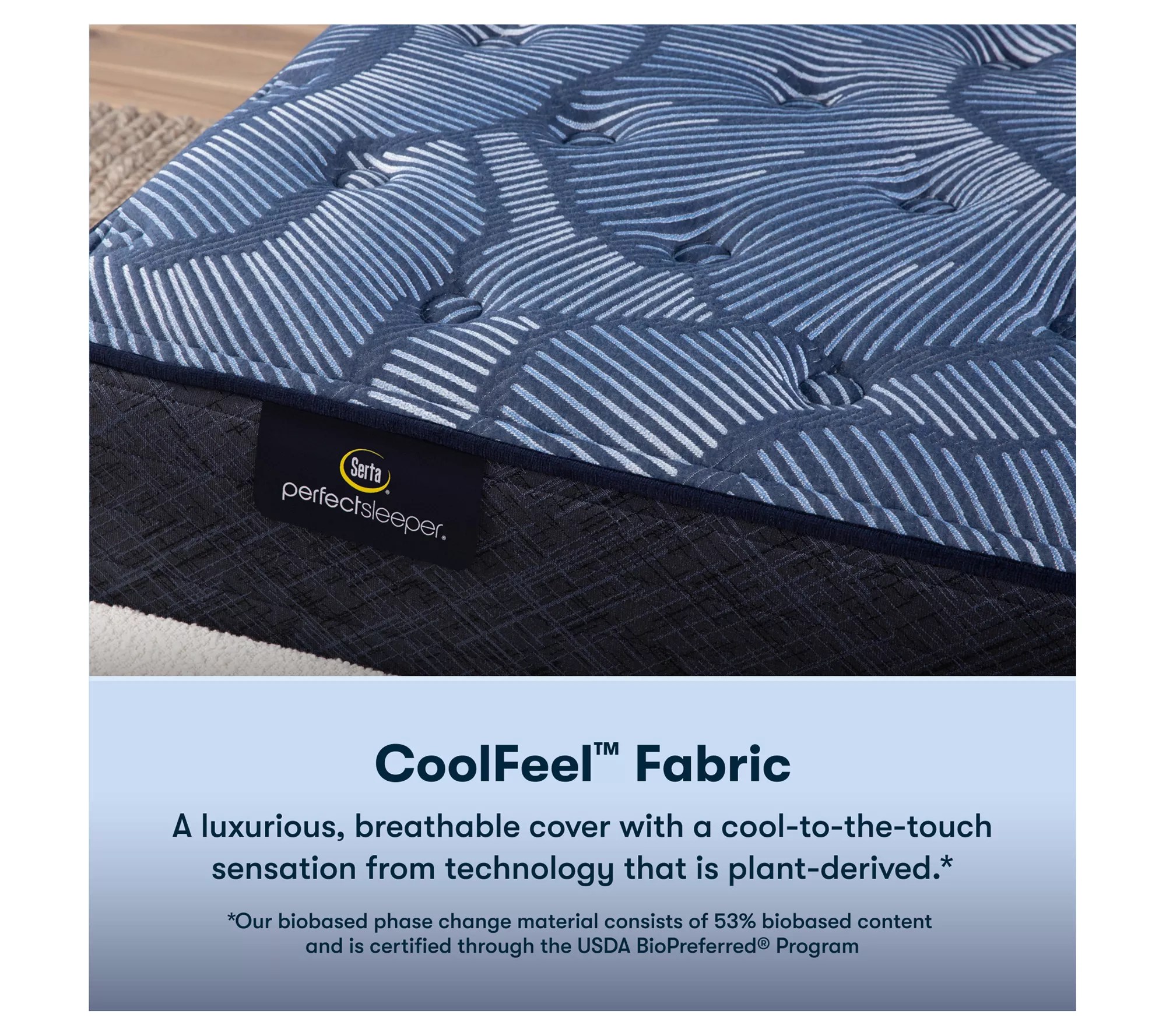 Serta Cobalt Calm 13.25" Plush Mattress Set CaKing