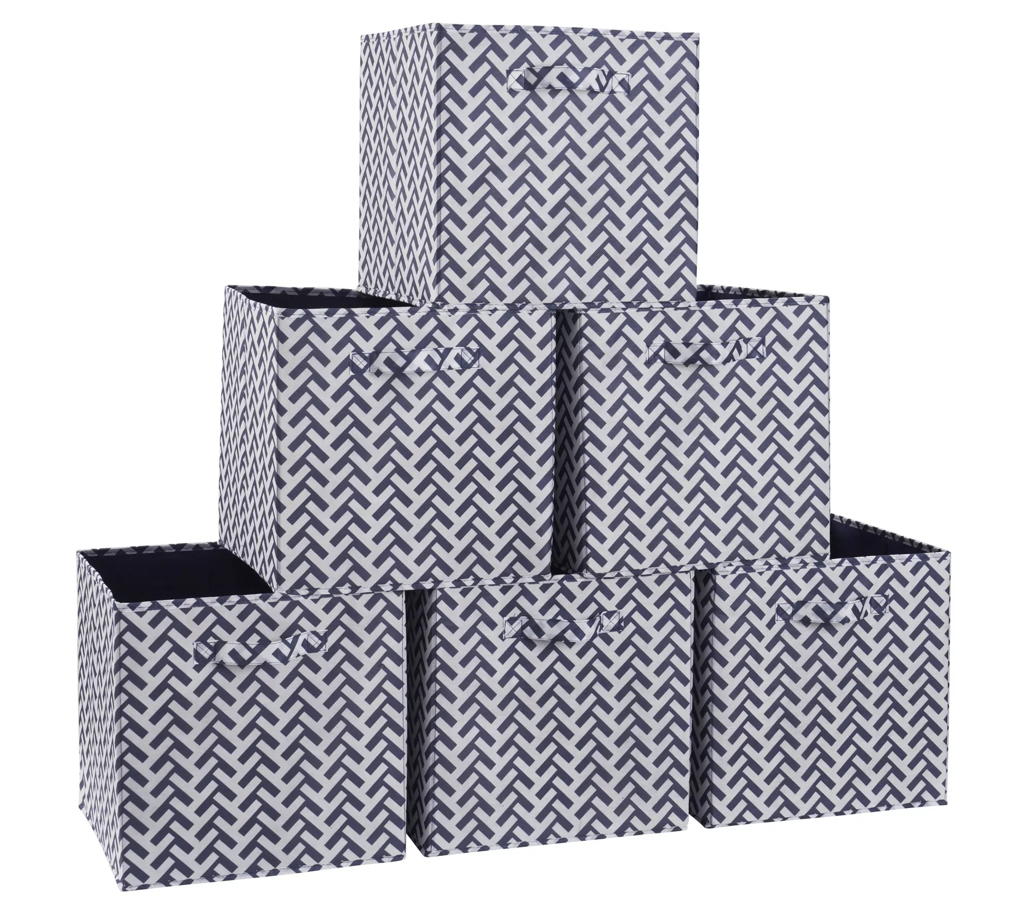 Ornavo Home 6pk 13" Printed Collapsible StorageCube Bins